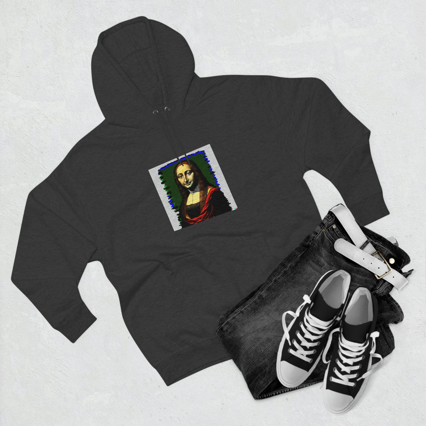 Mona Lisa Premium Pullover Hoodie