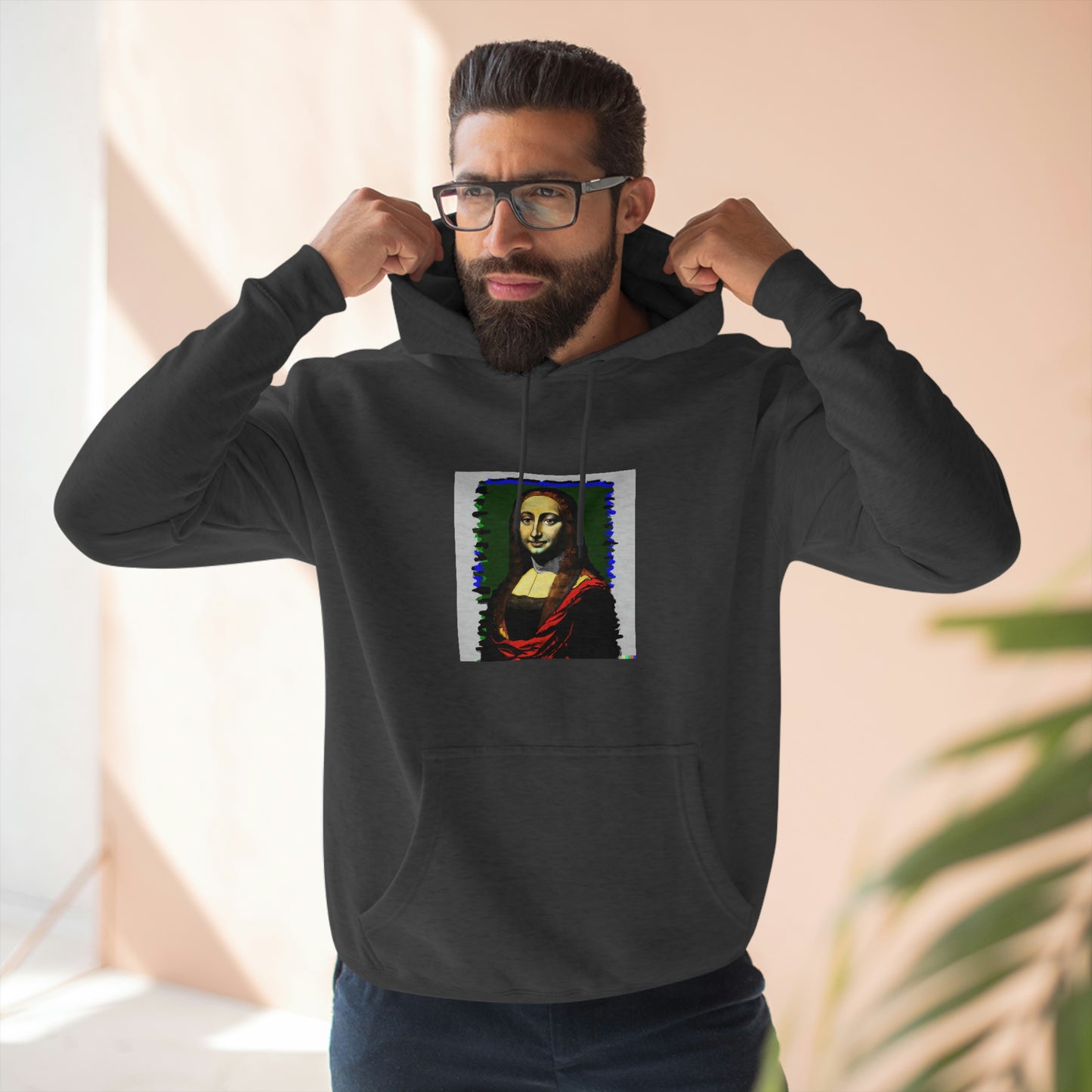 Mona Lisa Premium Pullover Hoodie