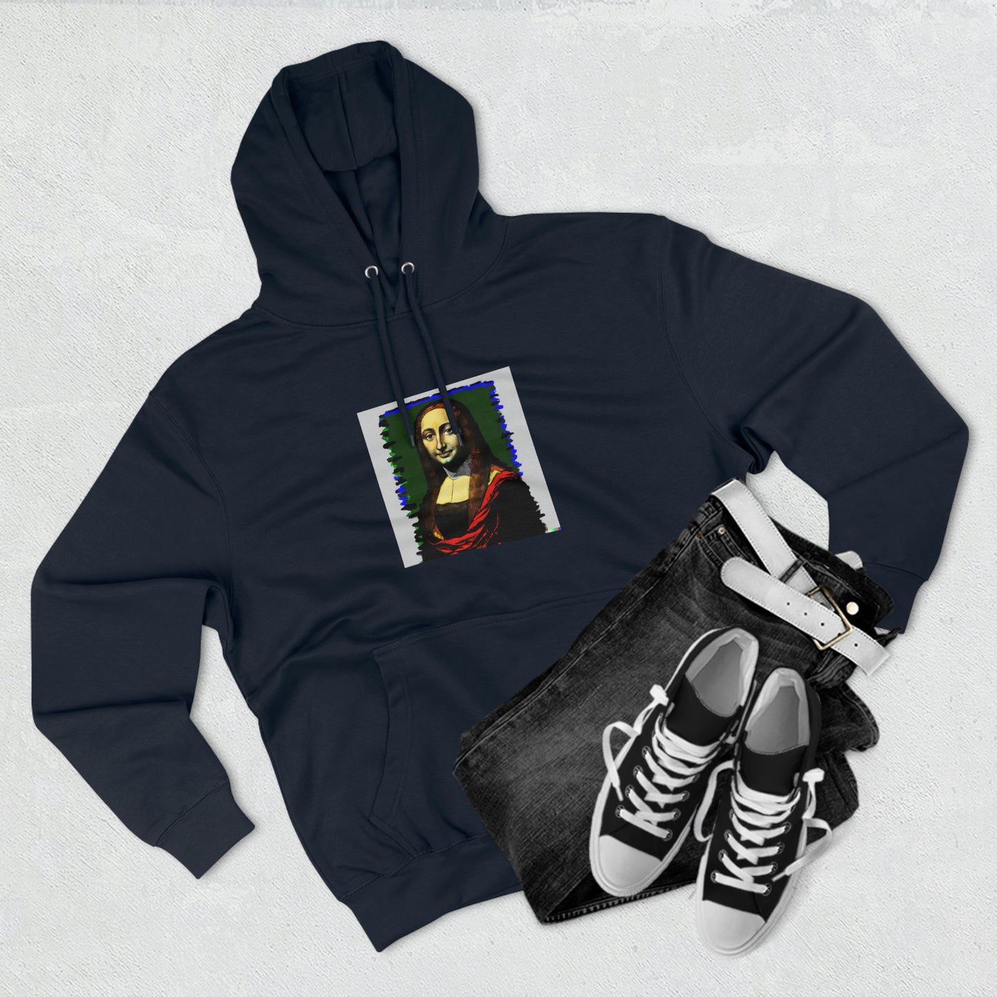 Mona Lisa Premium Pullover Hoodie