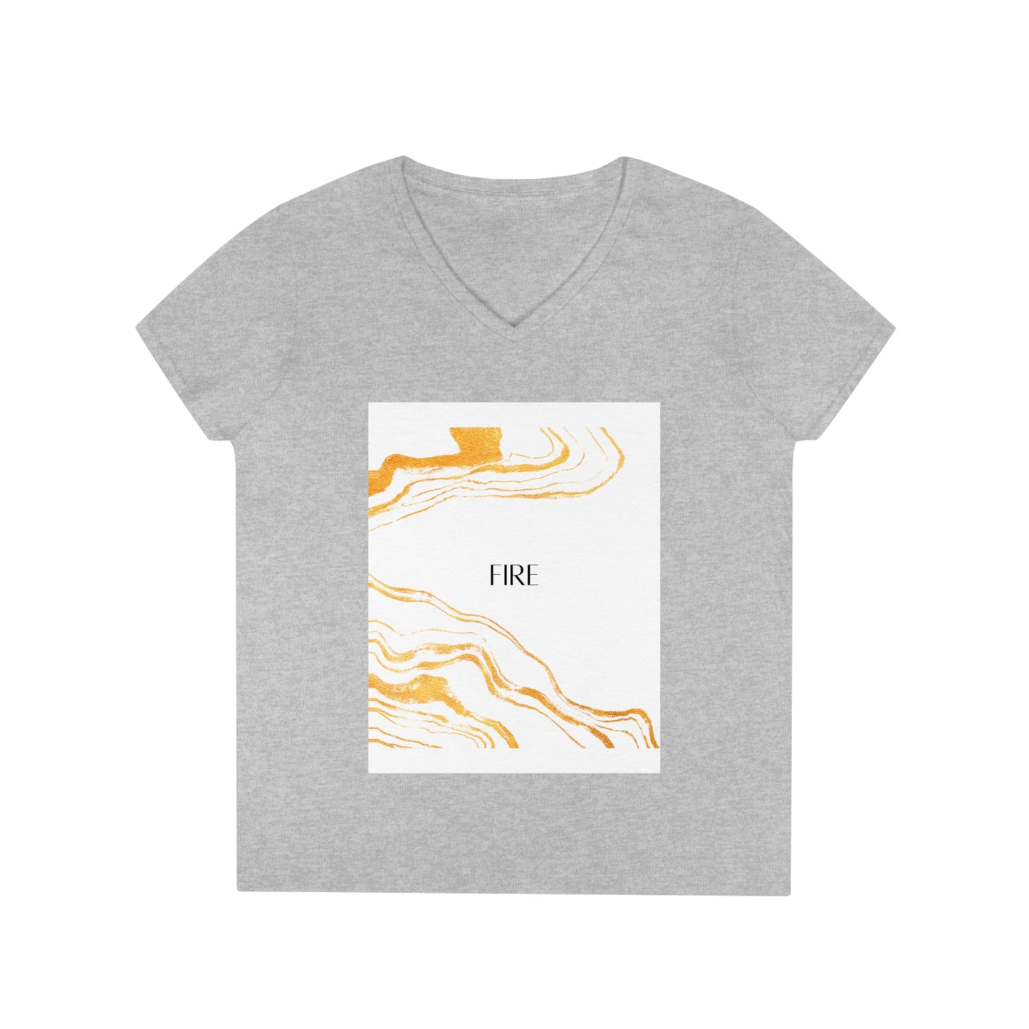 Dubai Marbleized Ladies' V-Neck T-Shirt