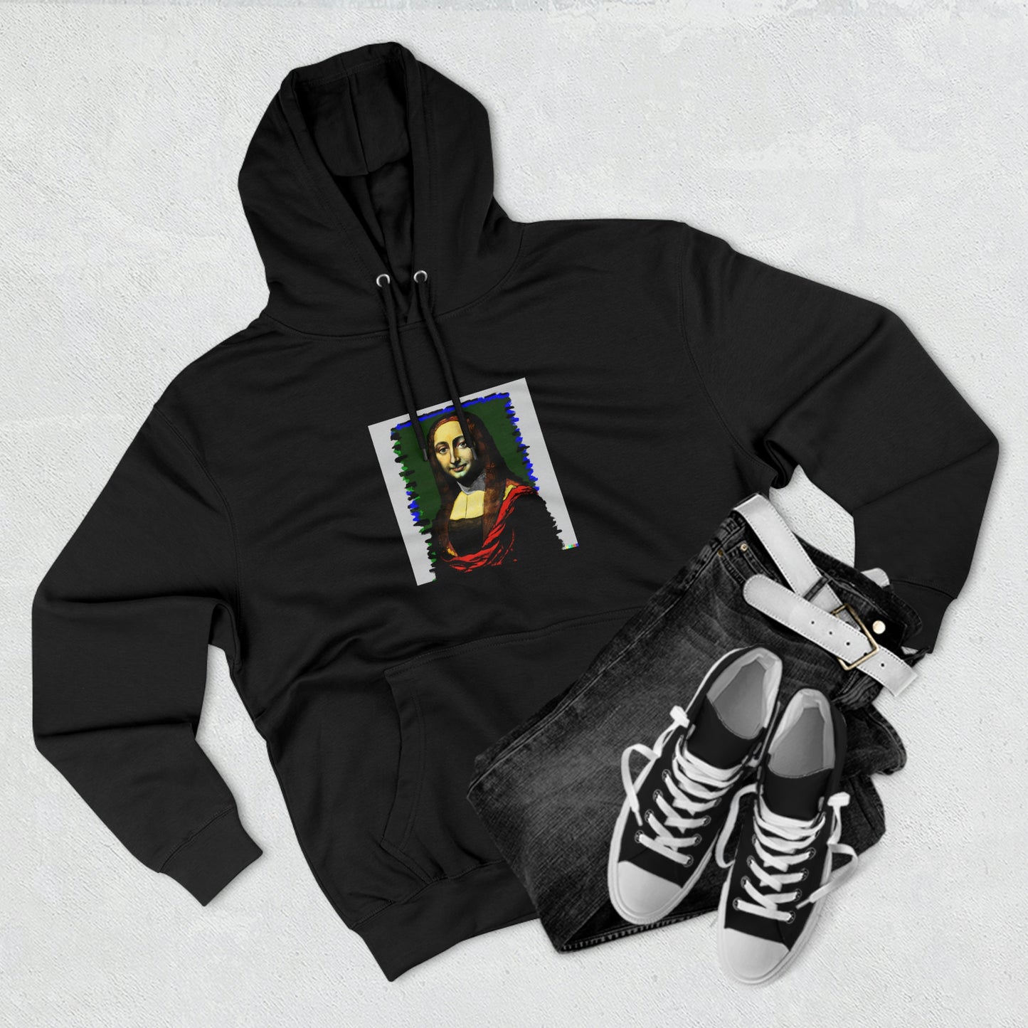Mona Lisa Premium Pullover Hoodie
