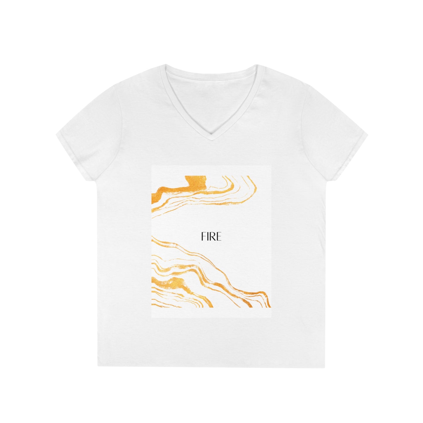 Dubai Marbleized Ladies' V-Neck T-Shirt