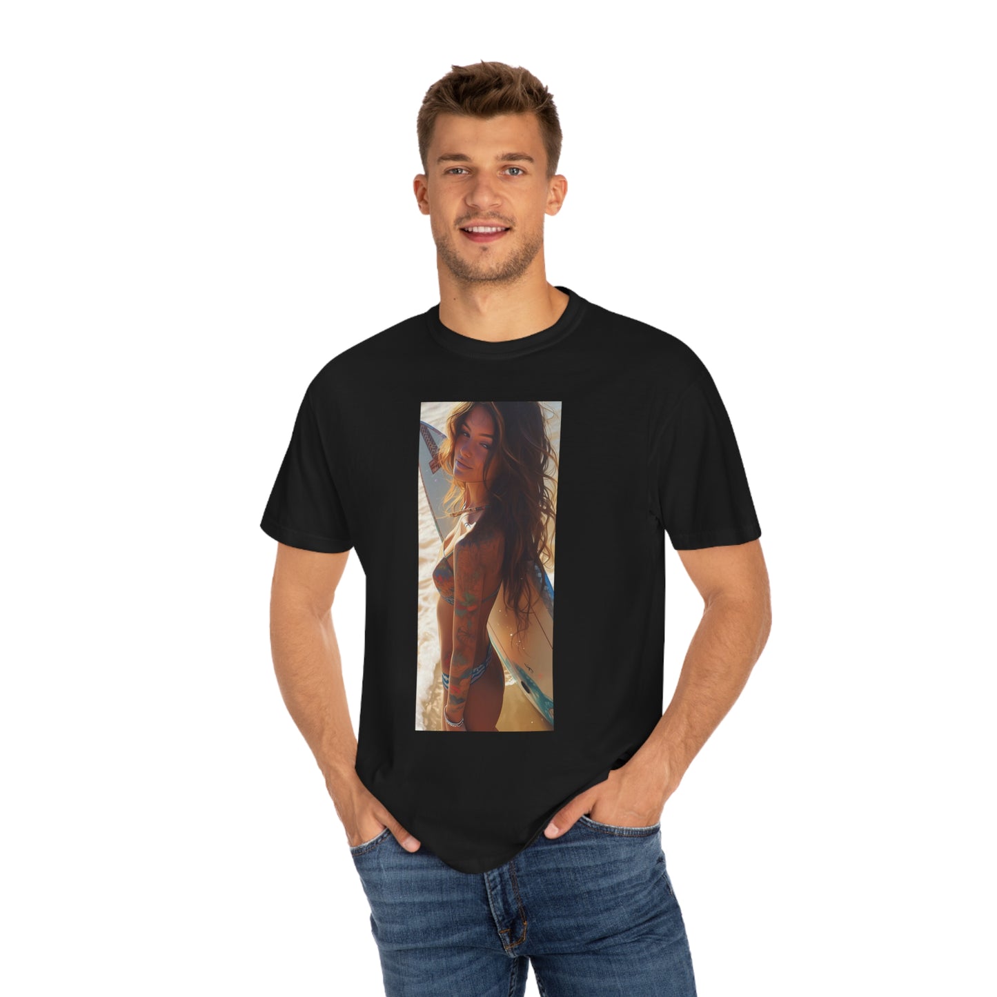 Surf Girl Unisex Garment-Dyed T-shirt