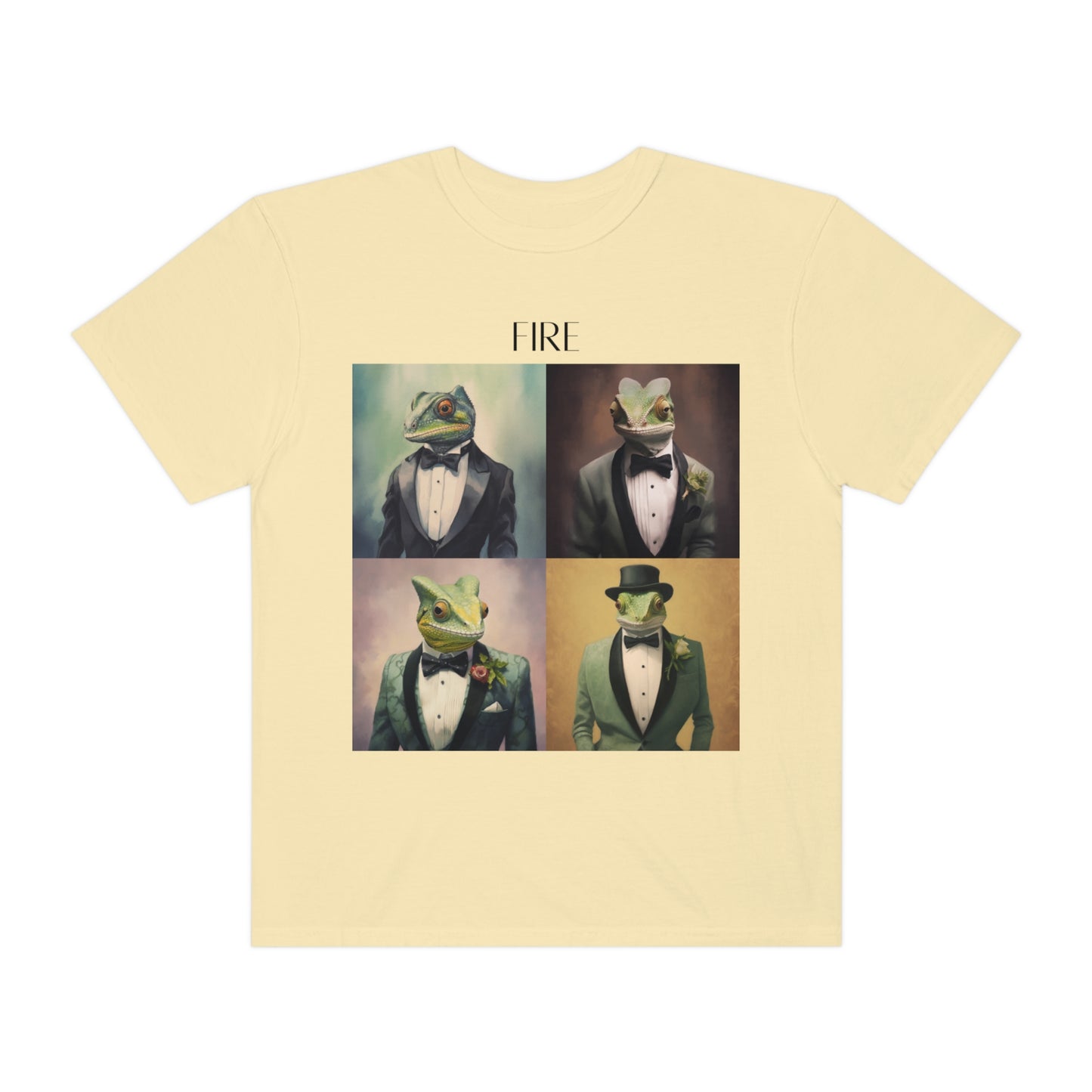 Chameleon In A Suit Unisex Garment-Dyed T-shirt