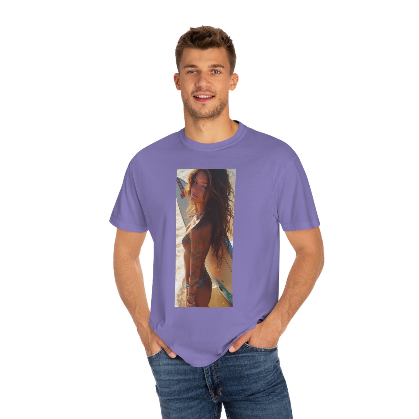 Surf Girl Unisex Garment-Dyed T-shirt