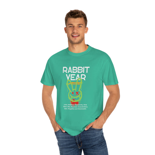 Rabbit Year Unisex Garment-Dyed T-shirt