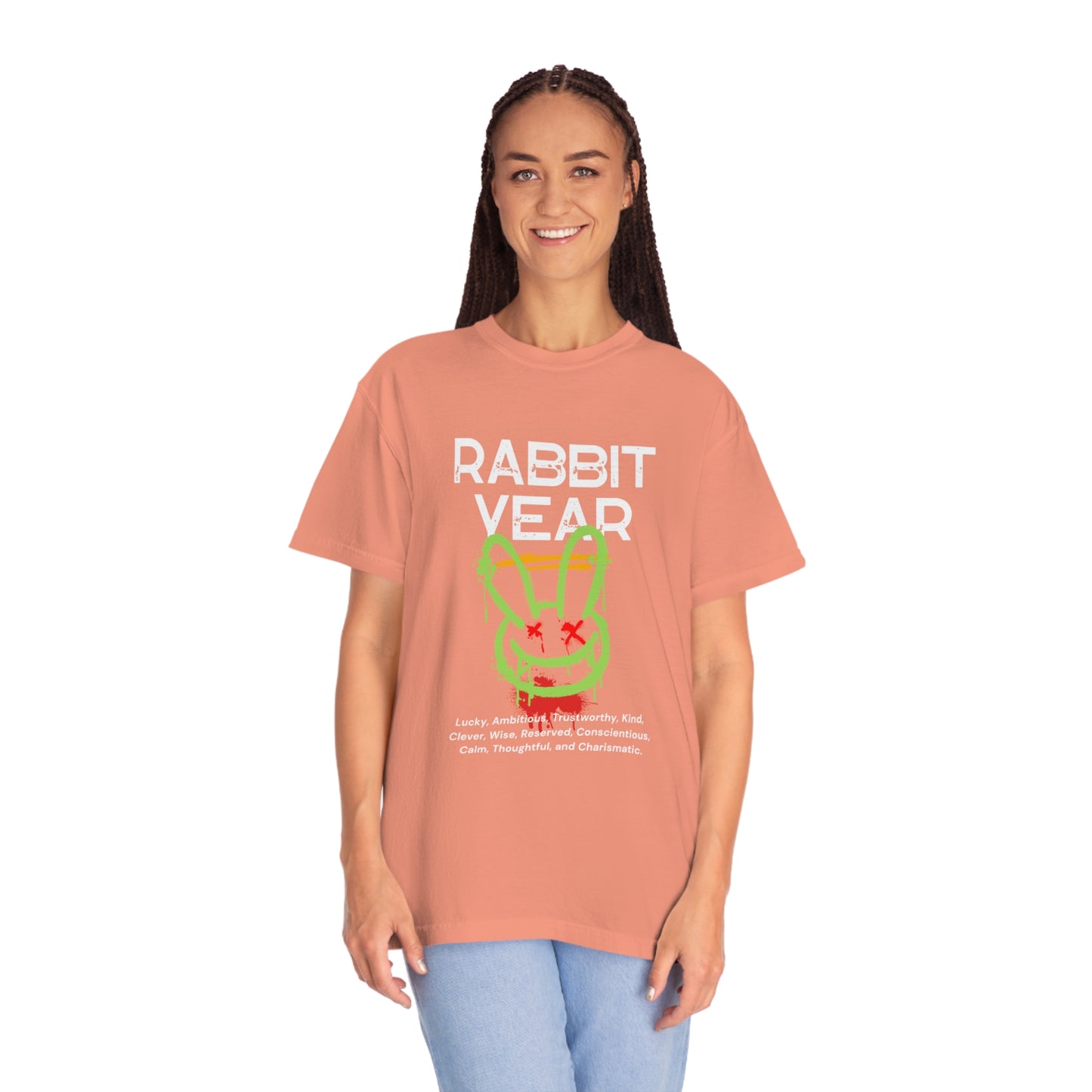 Rabbit Year Unisex Garment-Dyed T-shirt