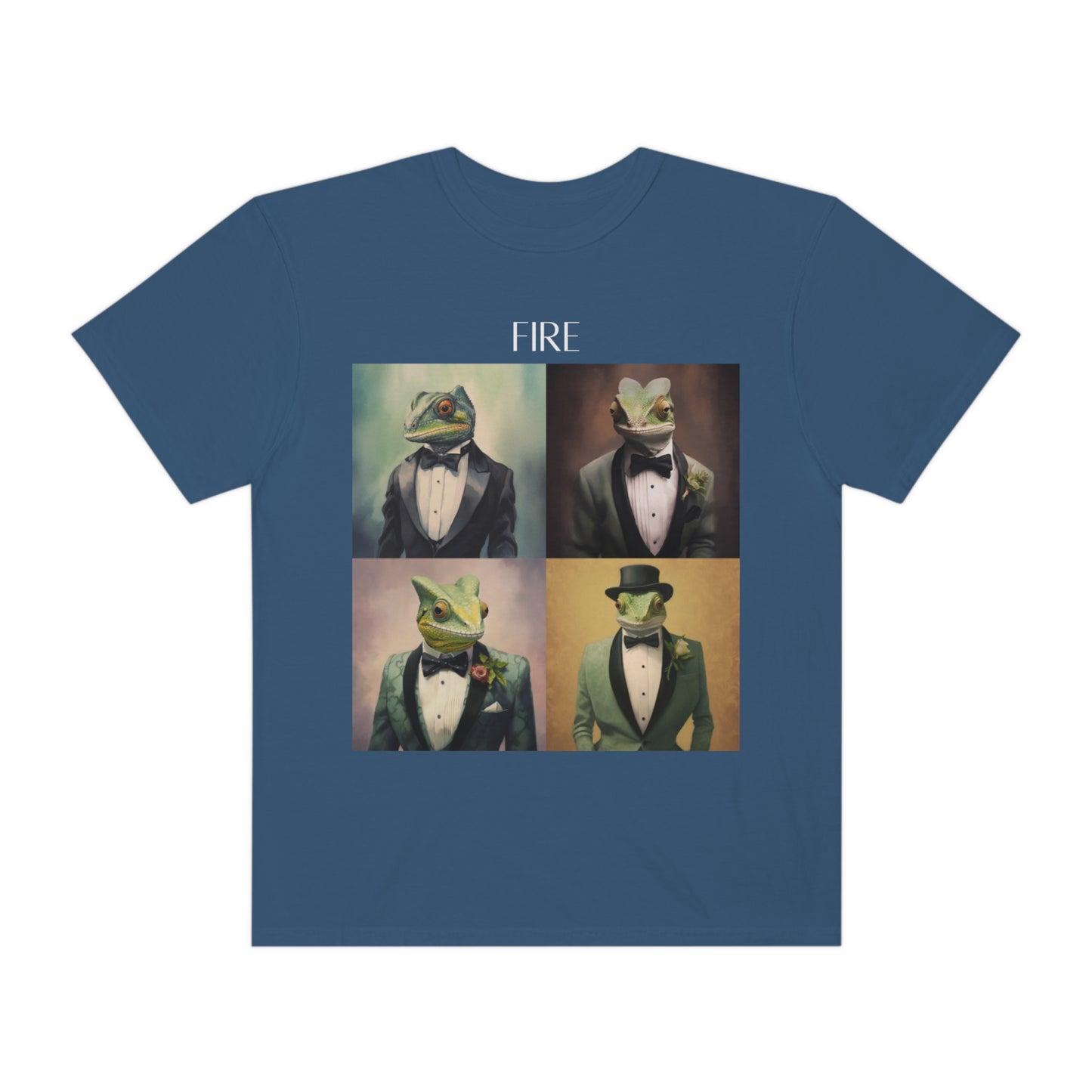 Chameleon In A Suit Unisex Garment-Dyed T-shirt