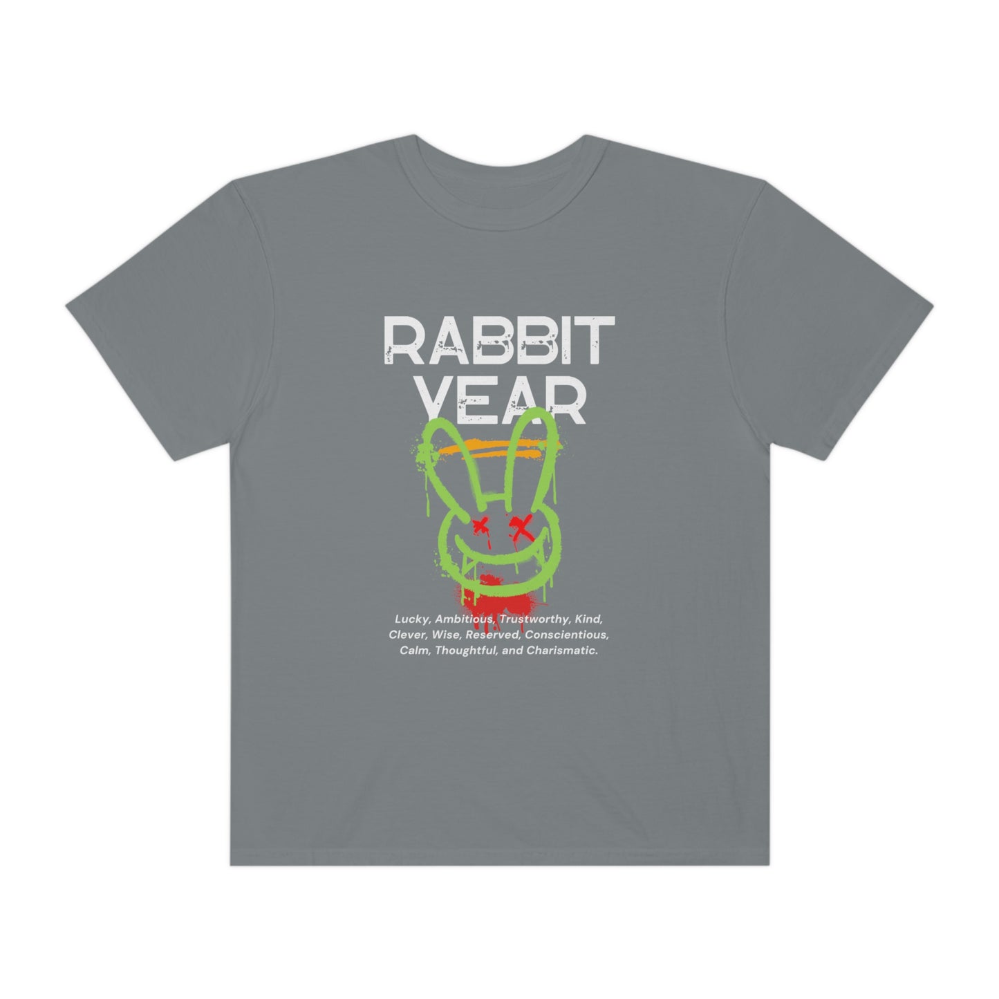 Rabbit Year Unisex Garment-Dyed T-shirt