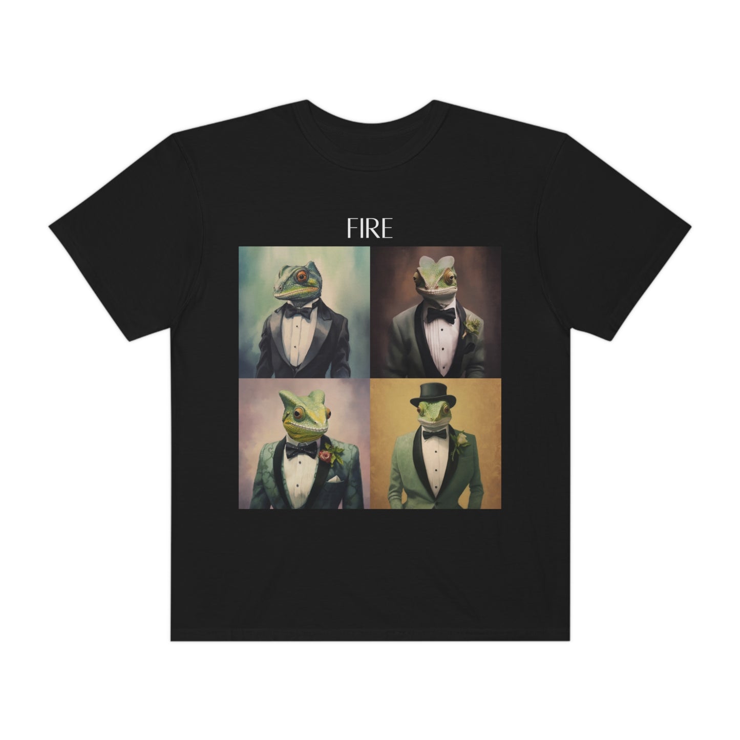 Chameleon In A Suit Unisex Garment-Dyed T-shirt