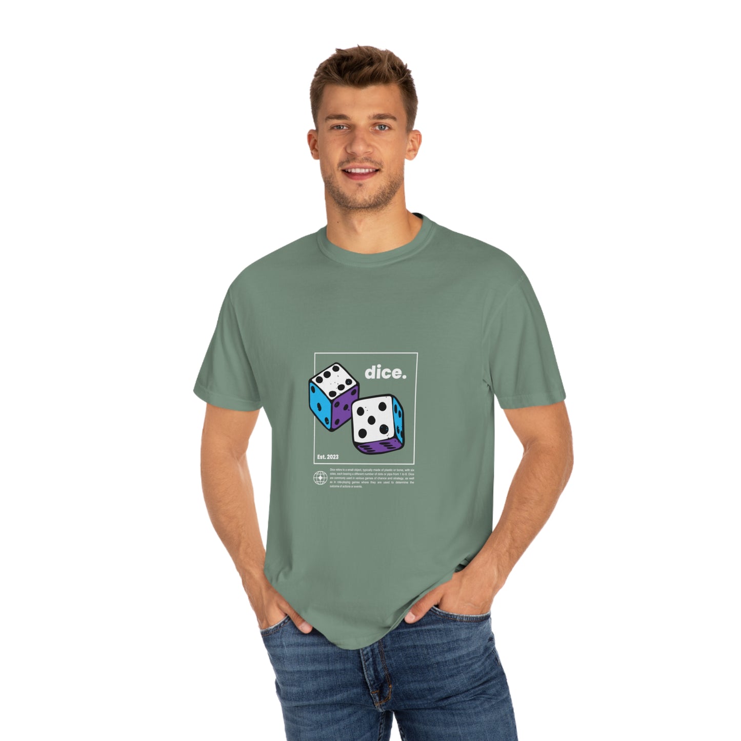 Dice Unisex Garment-Dyed T-shirt