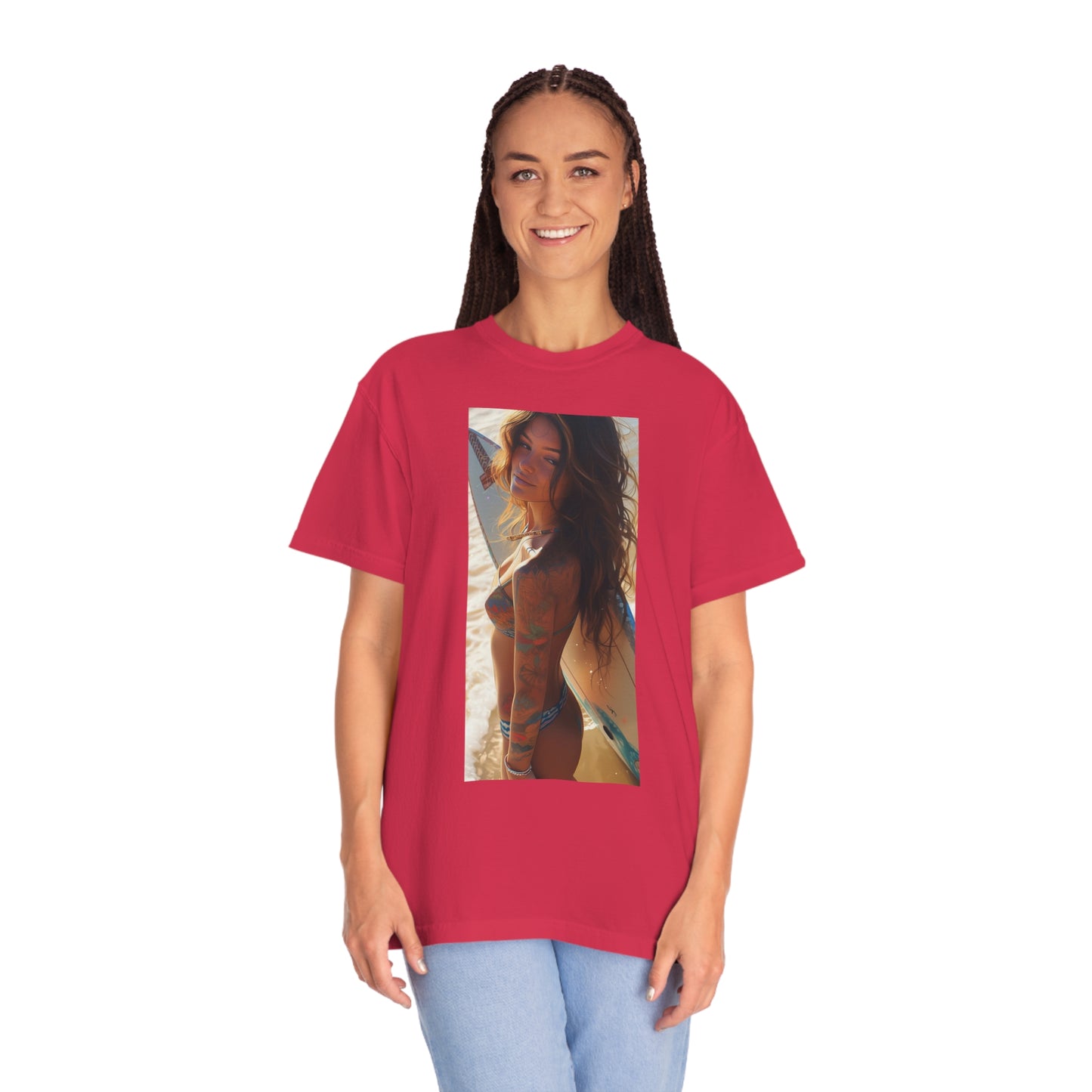 Surf Girl Unisex Garment-Dyed T-shirt