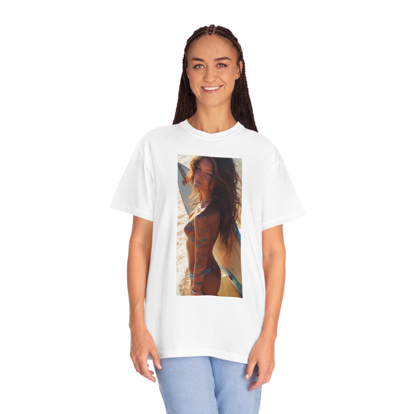 Surf Girl Unisex Garment-Dyed T-shirt