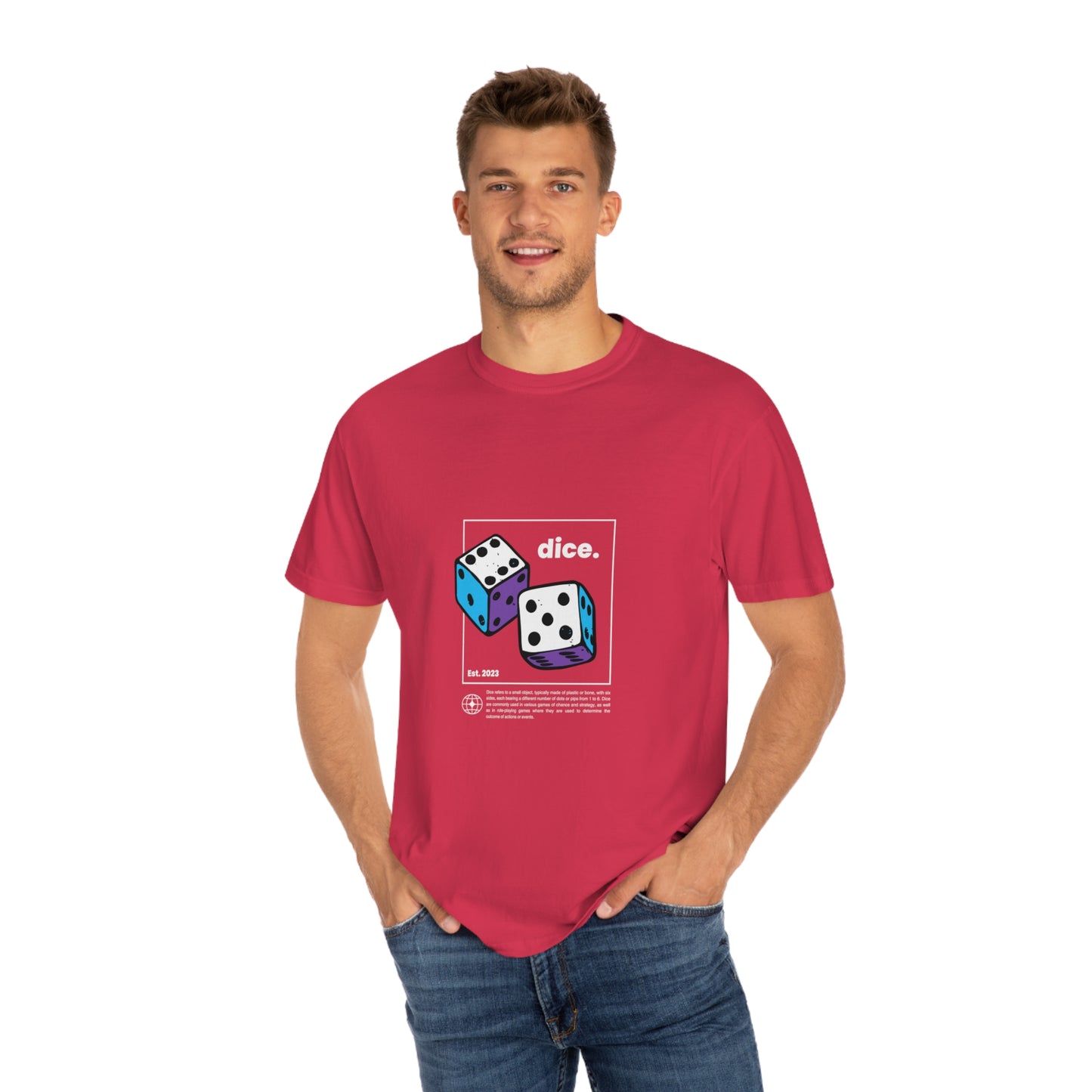Dice Unisex Garment-Dyed T-shirt
