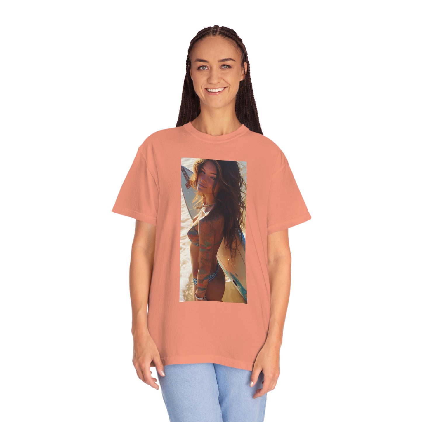 Surf Girl Unisex Garment-Dyed T-shirt