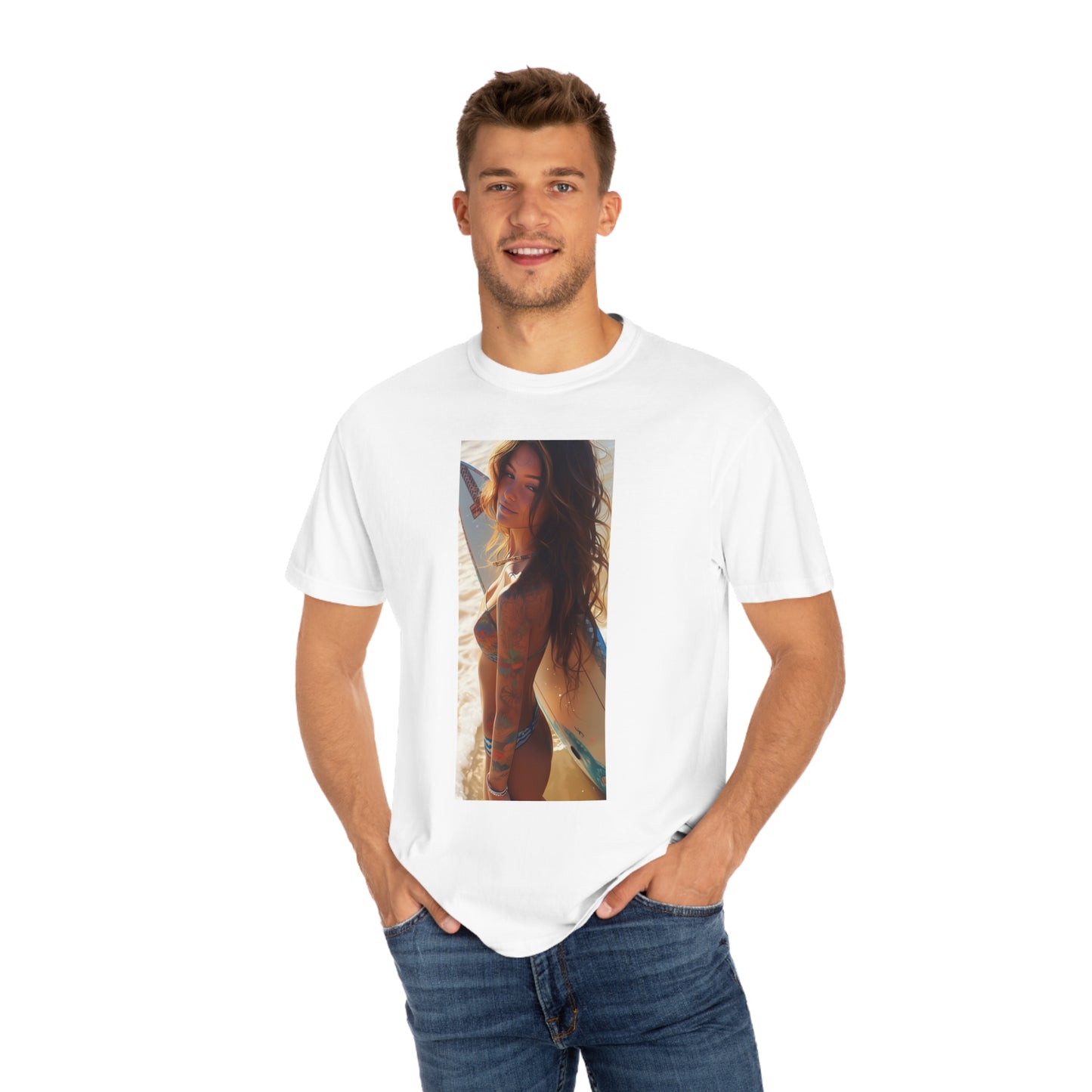 Surf Girl Unisex Garment-Dyed T-shirt