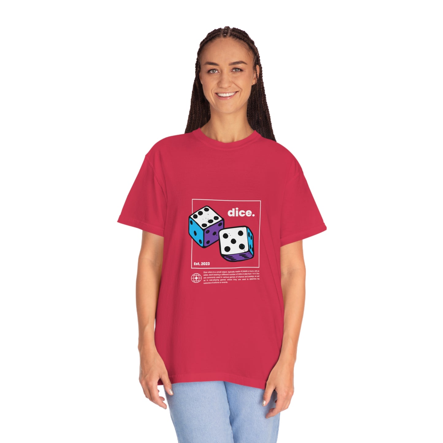 Dice Unisex Garment-Dyed T-shirt