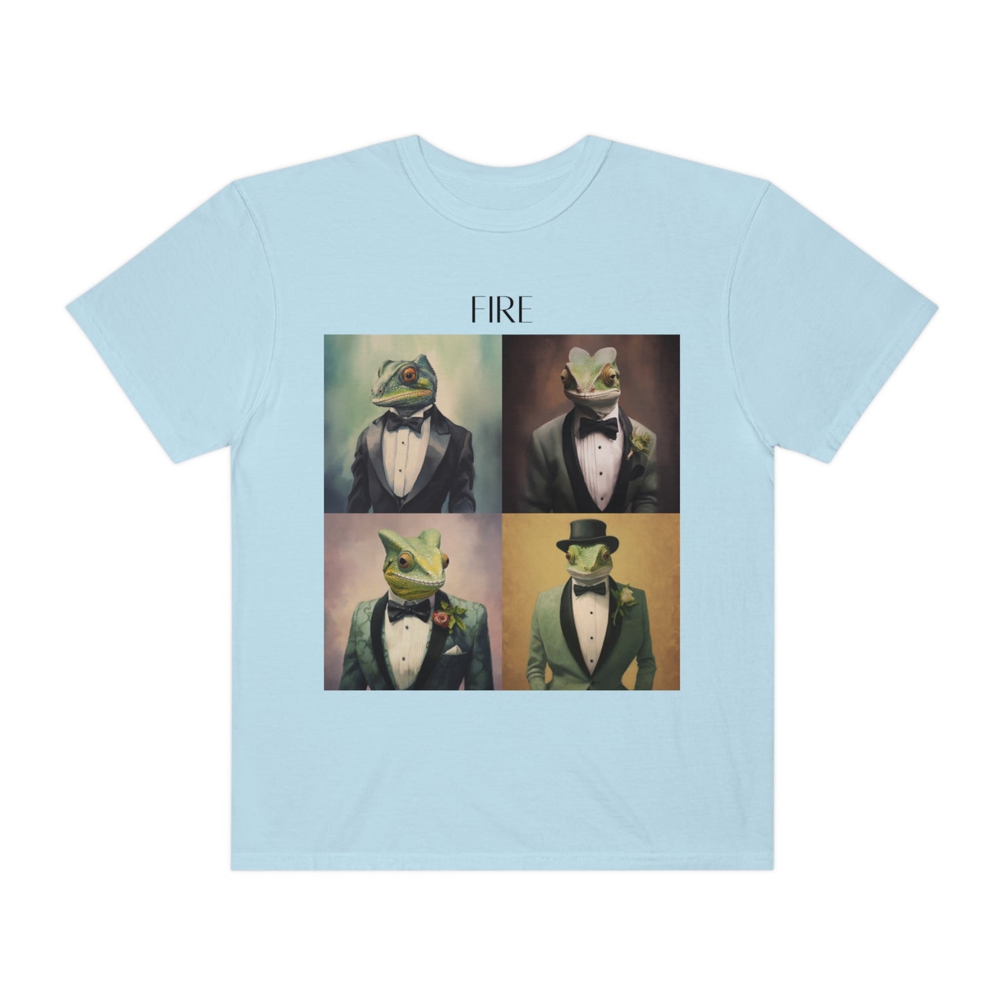 Chameleon In A Suit Unisex Garment-Dyed T-shirt