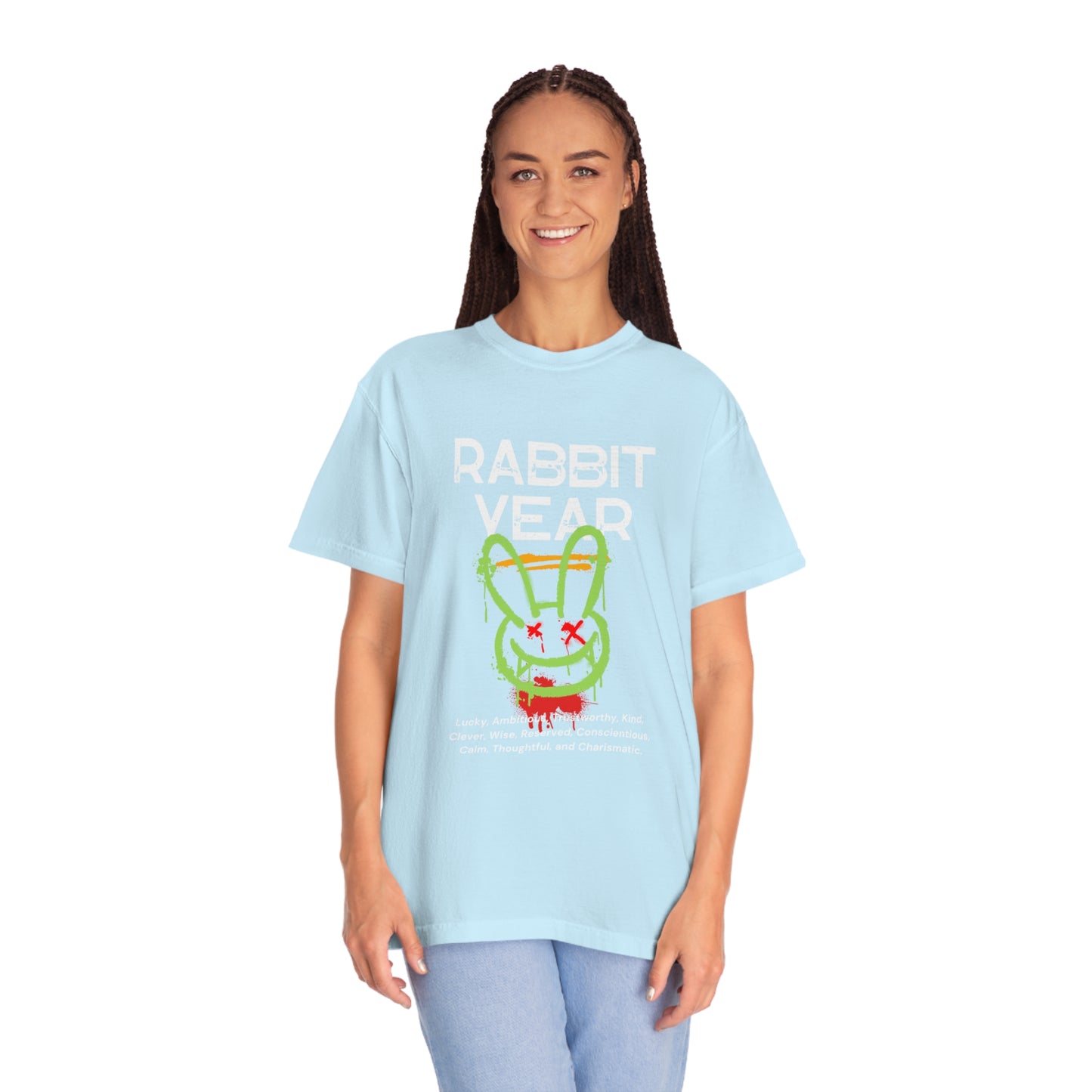 Rabbit Year Unisex Garment-Dyed T-shirt