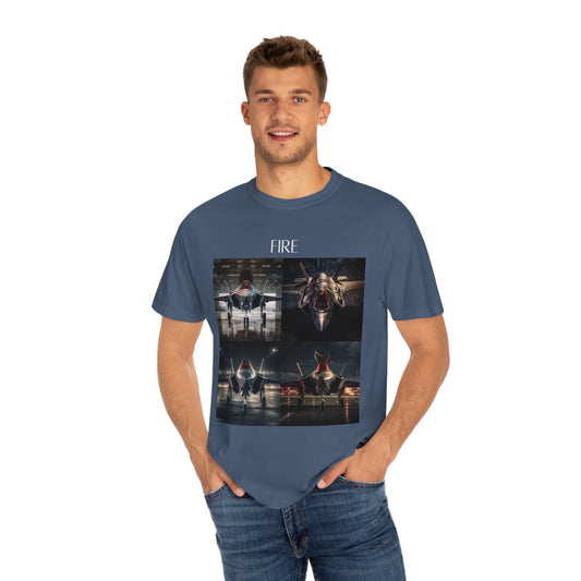 Fighter Jet Unisex Garment-Dyed T-shirt