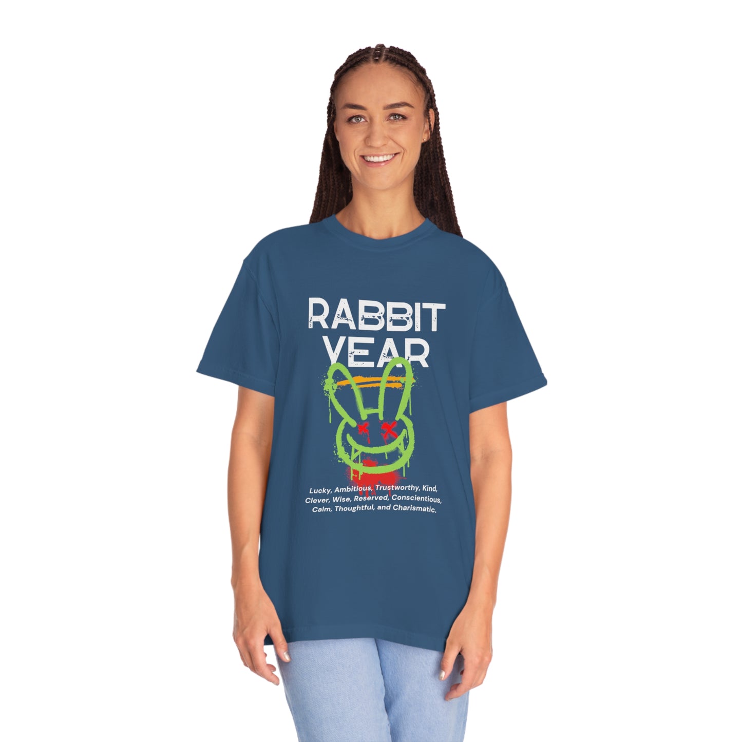 Rabbit Year Unisex Garment-Dyed T-shirt