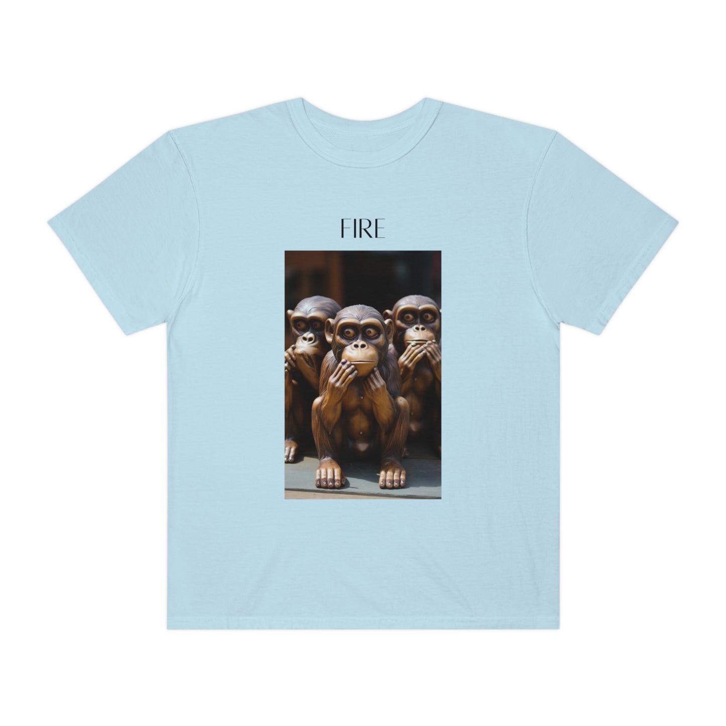 Speak No Evil Monkey Unisex Garment-Dyed T-shirt