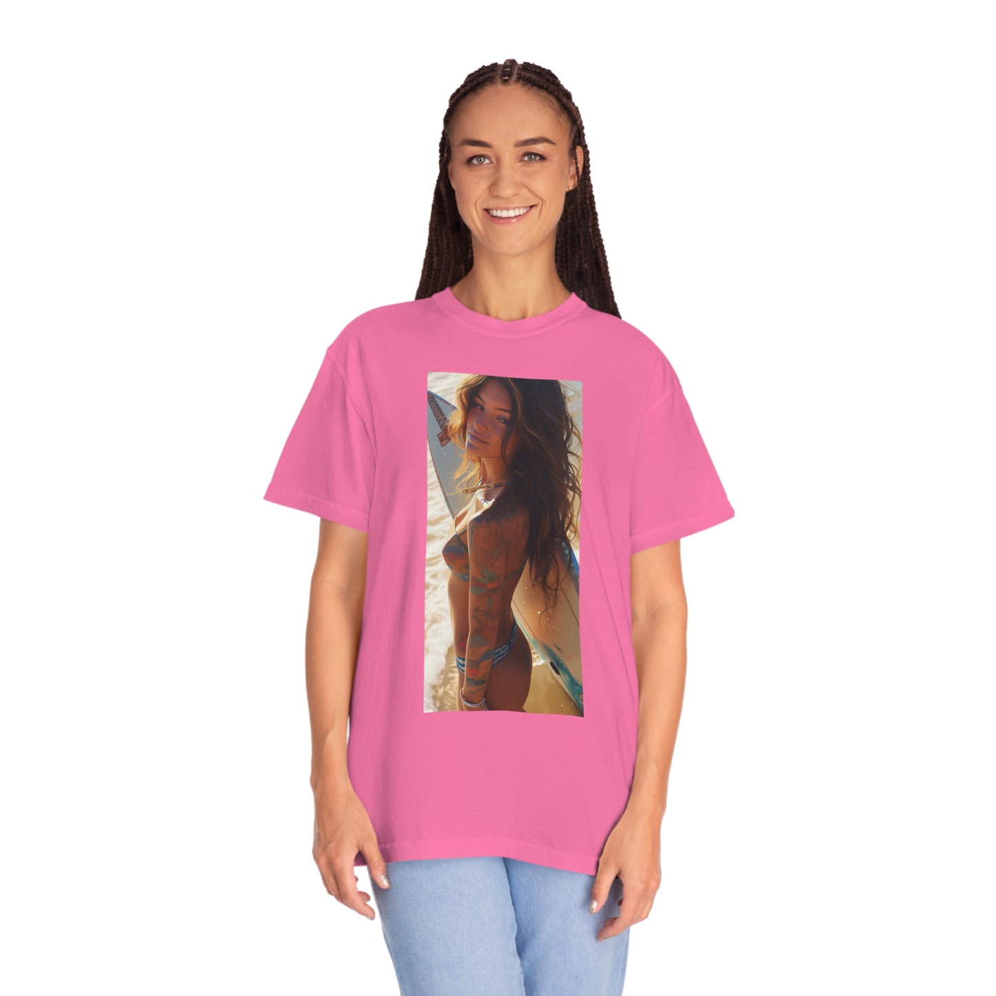 Surf Girl Unisex Garment-Dyed T-shirt