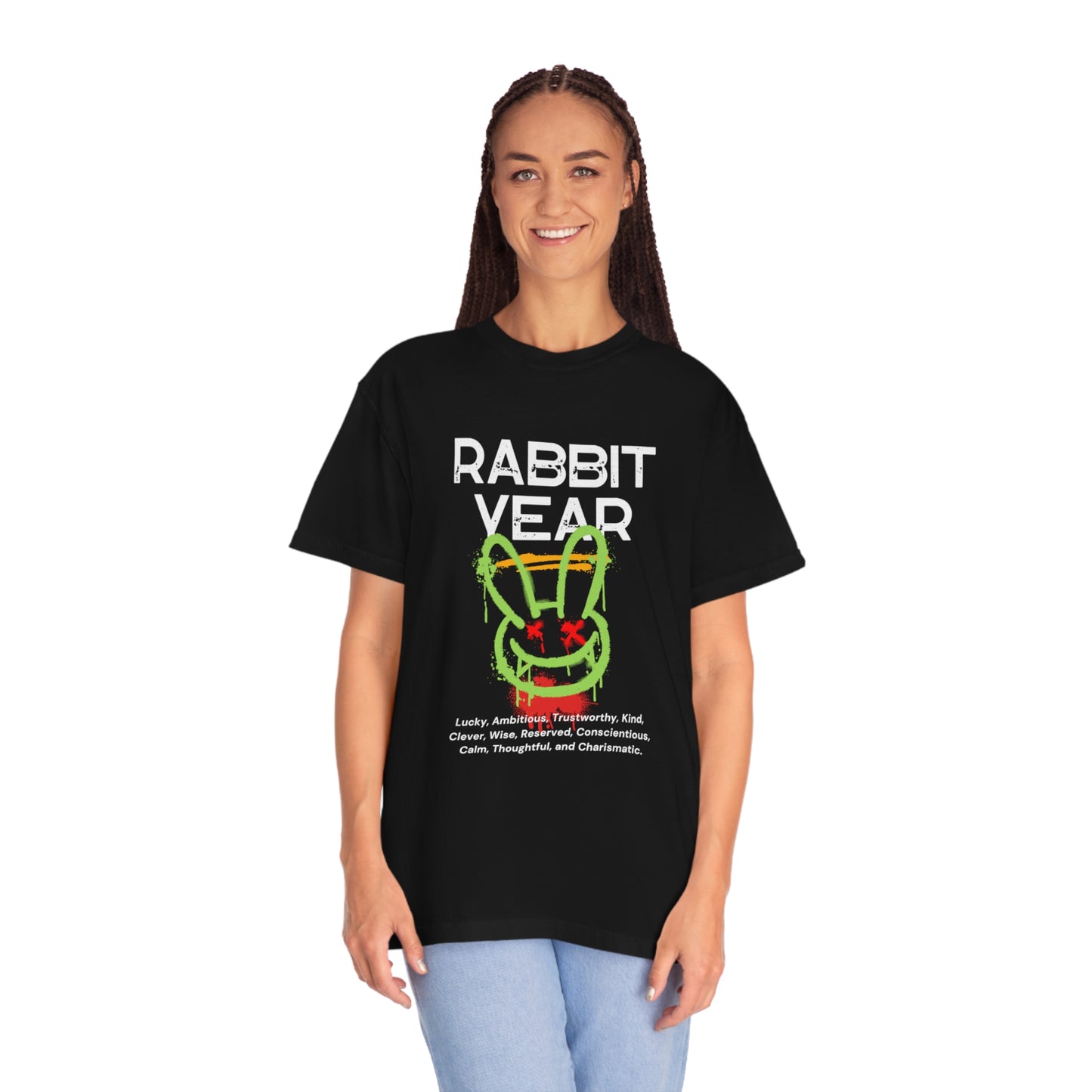 Rabbit Year Unisex Garment-Dyed T-shirt