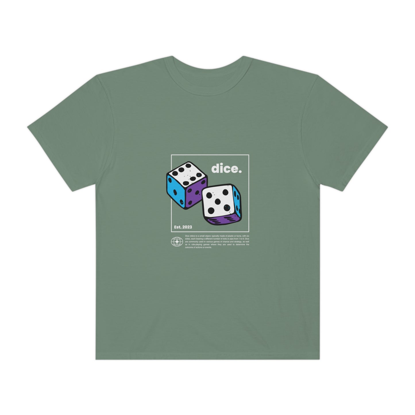 Dice Unisex Garment-Dyed T-shirt