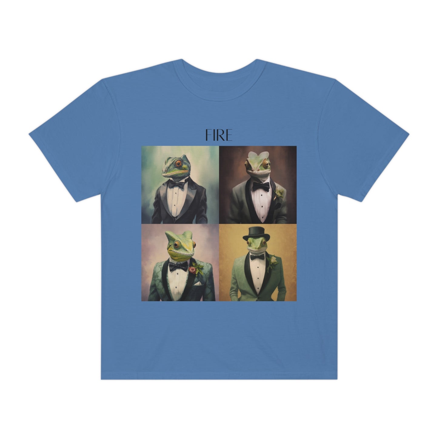 Chameleon In A Suit Unisex Garment-Dyed T-shirt