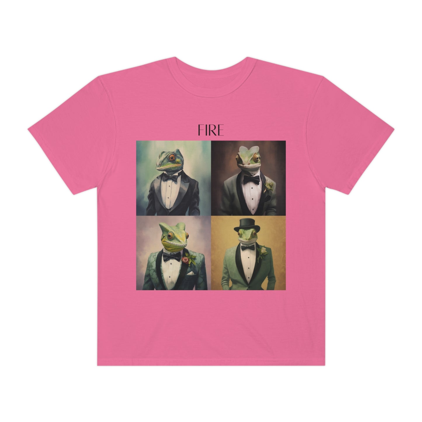 Chameleon In A Suit Unisex Garment-Dyed T-shirt