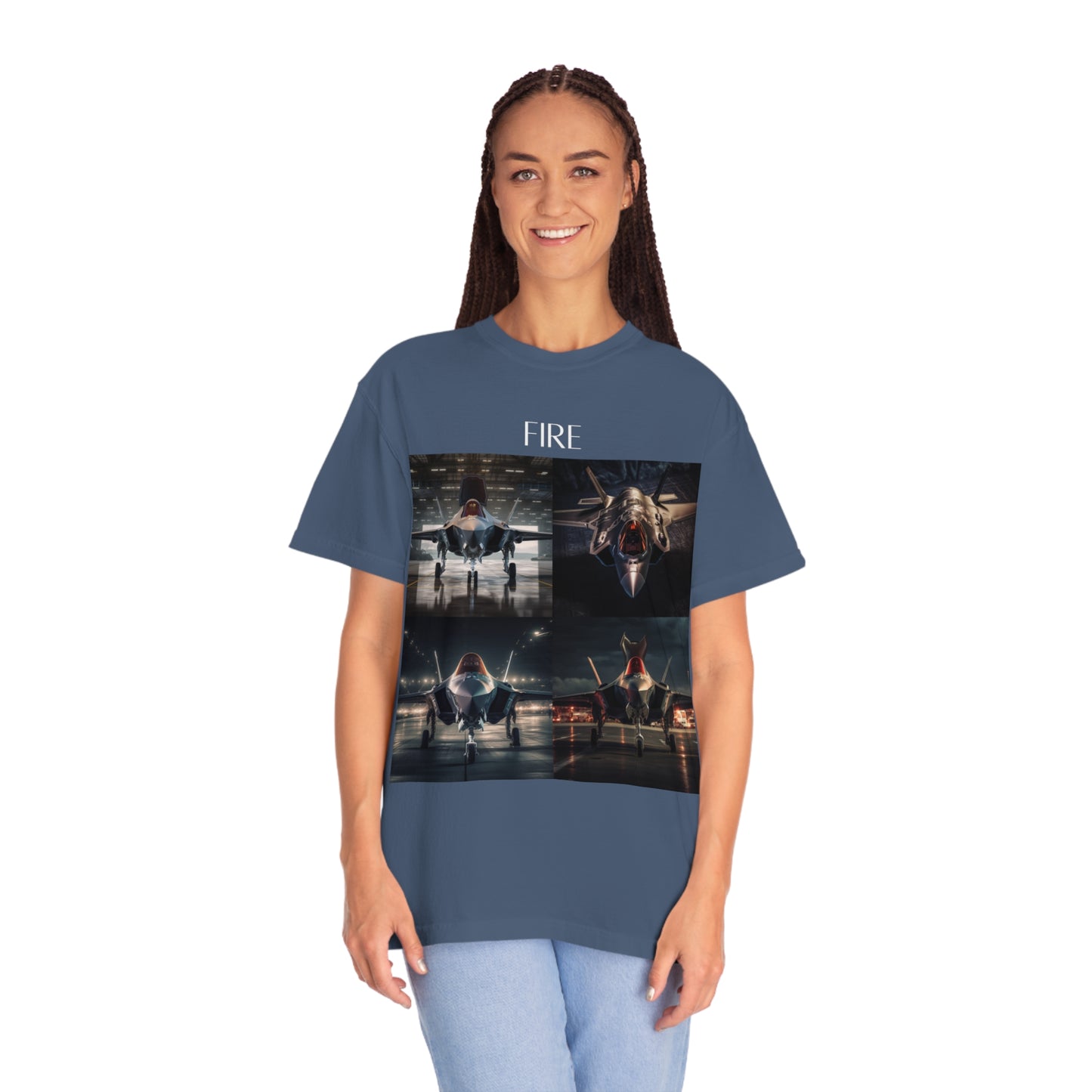 Fighter Jet Unisex Garment-Dyed T-shirt