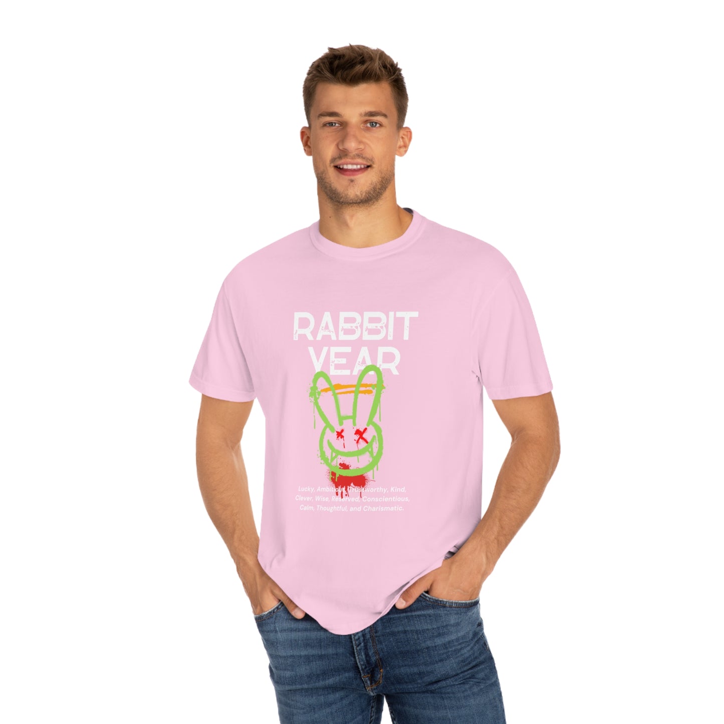 Rabbit Year Unisex Garment-Dyed T-shirt