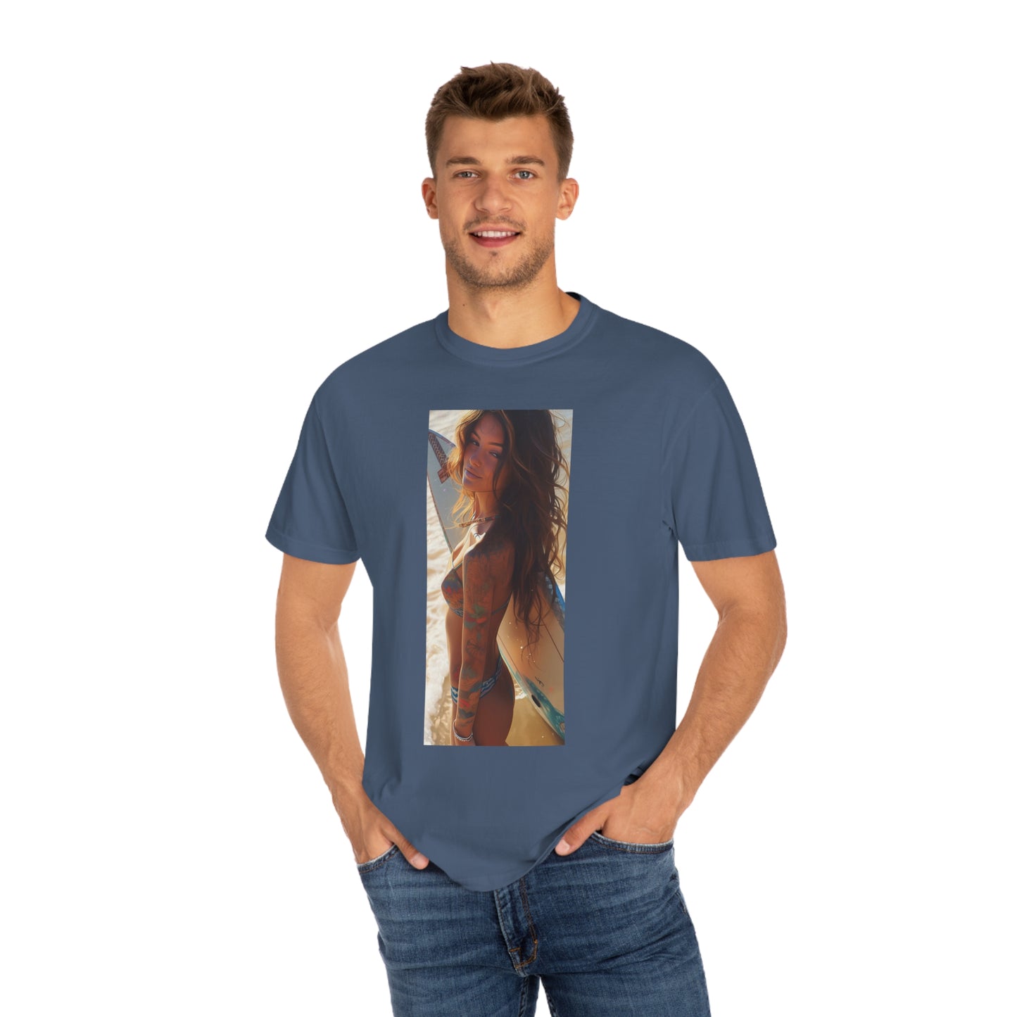 Surf Girl Unisex Garment-Dyed T-shirt