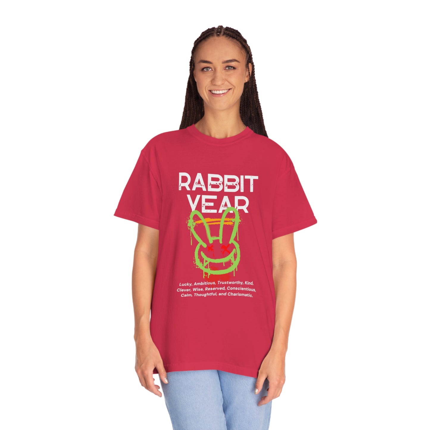 Rabbit Year Unisex Garment-Dyed T-shirt