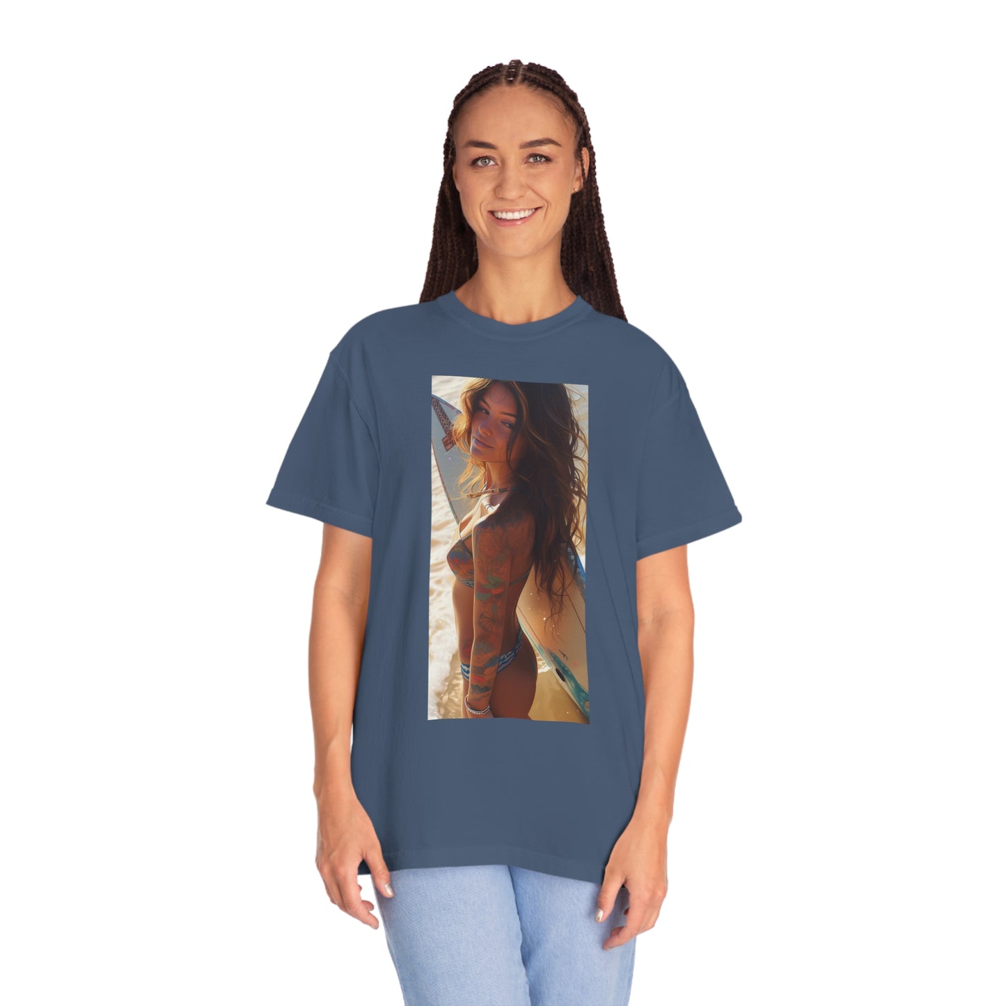 Surf Girl Unisex Garment-Dyed T-shirt