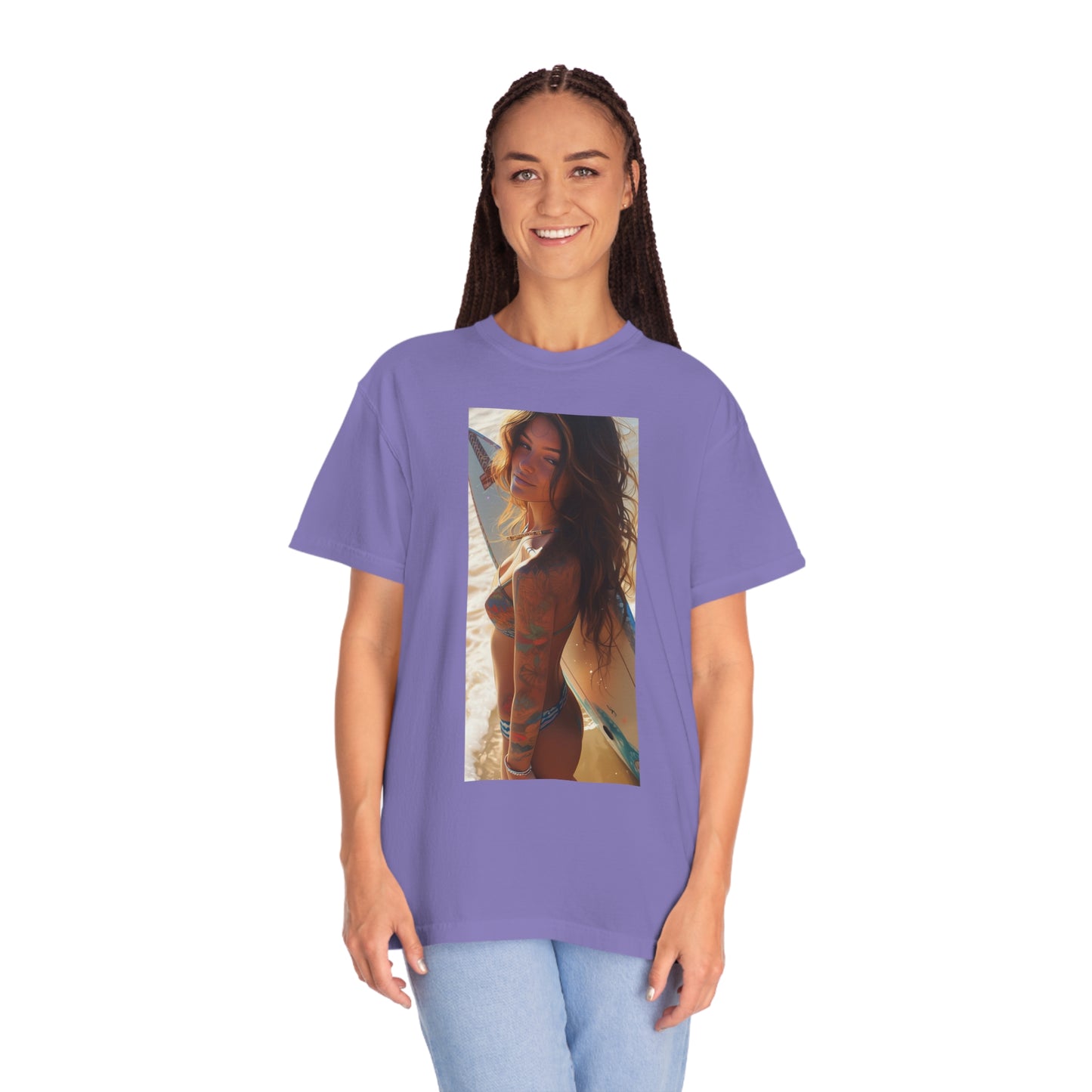 Surf Girl Unisex Garment-Dyed T-shirt