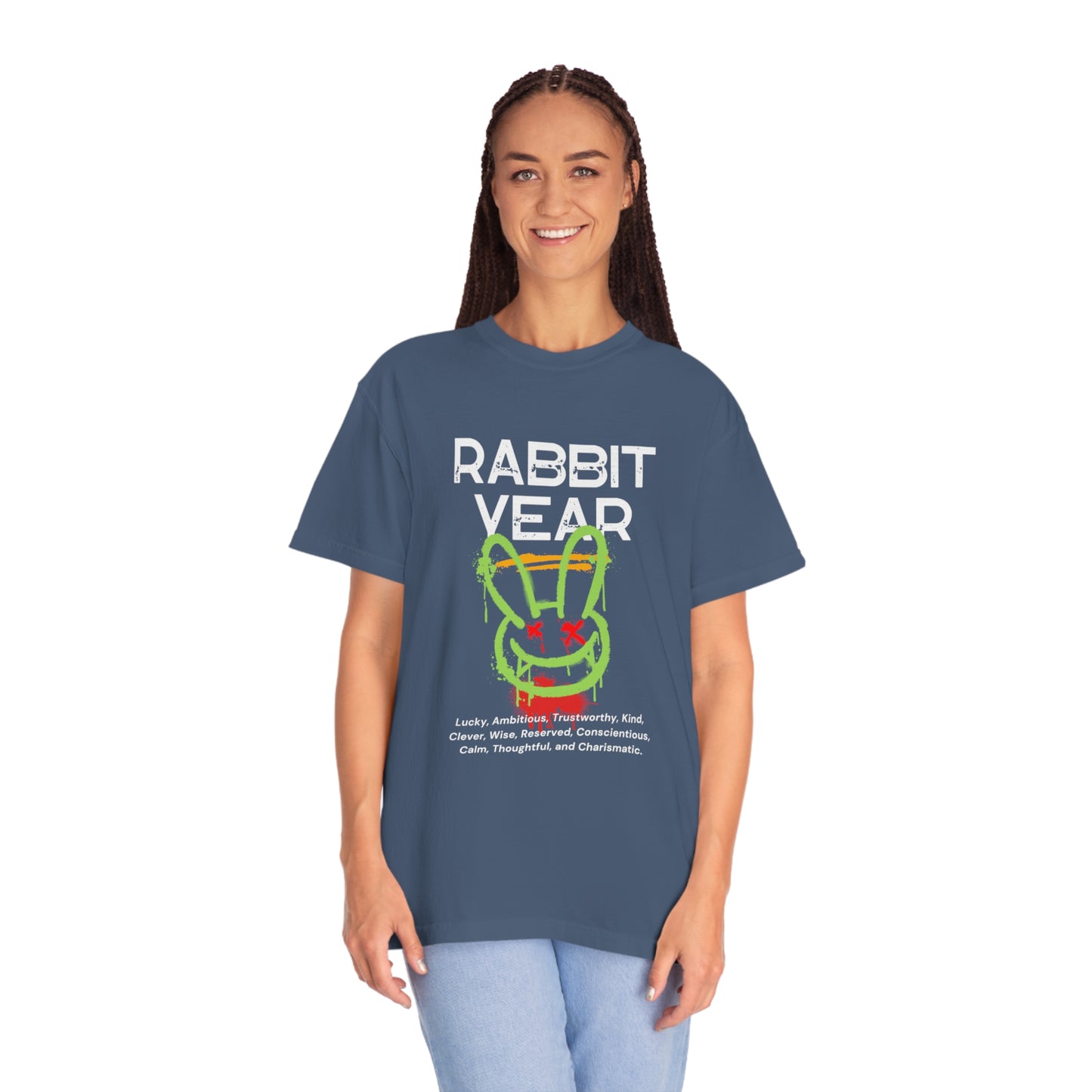 Rabbit Year Unisex Garment-Dyed T-shirt