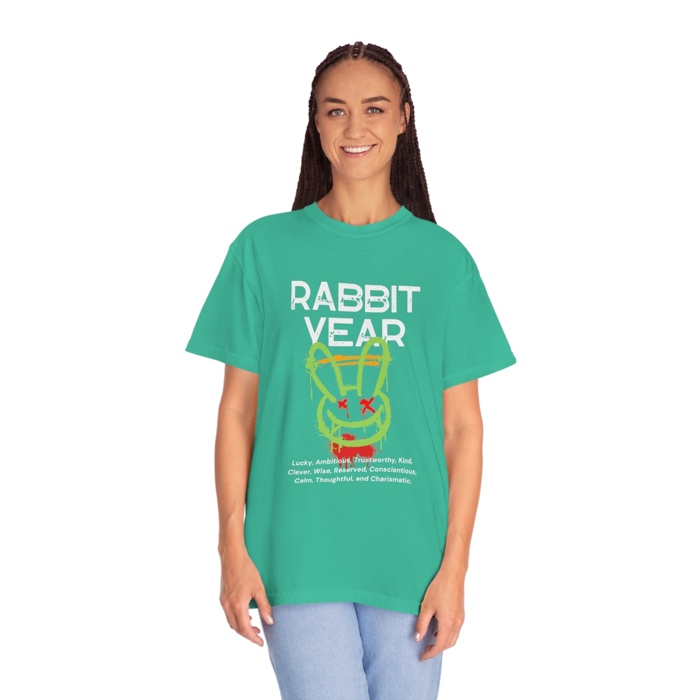 Rabbit Year Unisex Garment-Dyed T-shirt