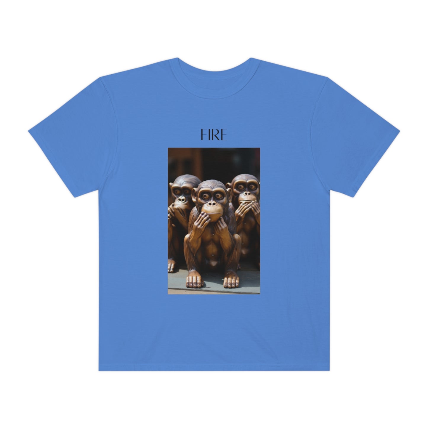 Speak No Evil Monkey Unisex Garment-Dyed T-shirt