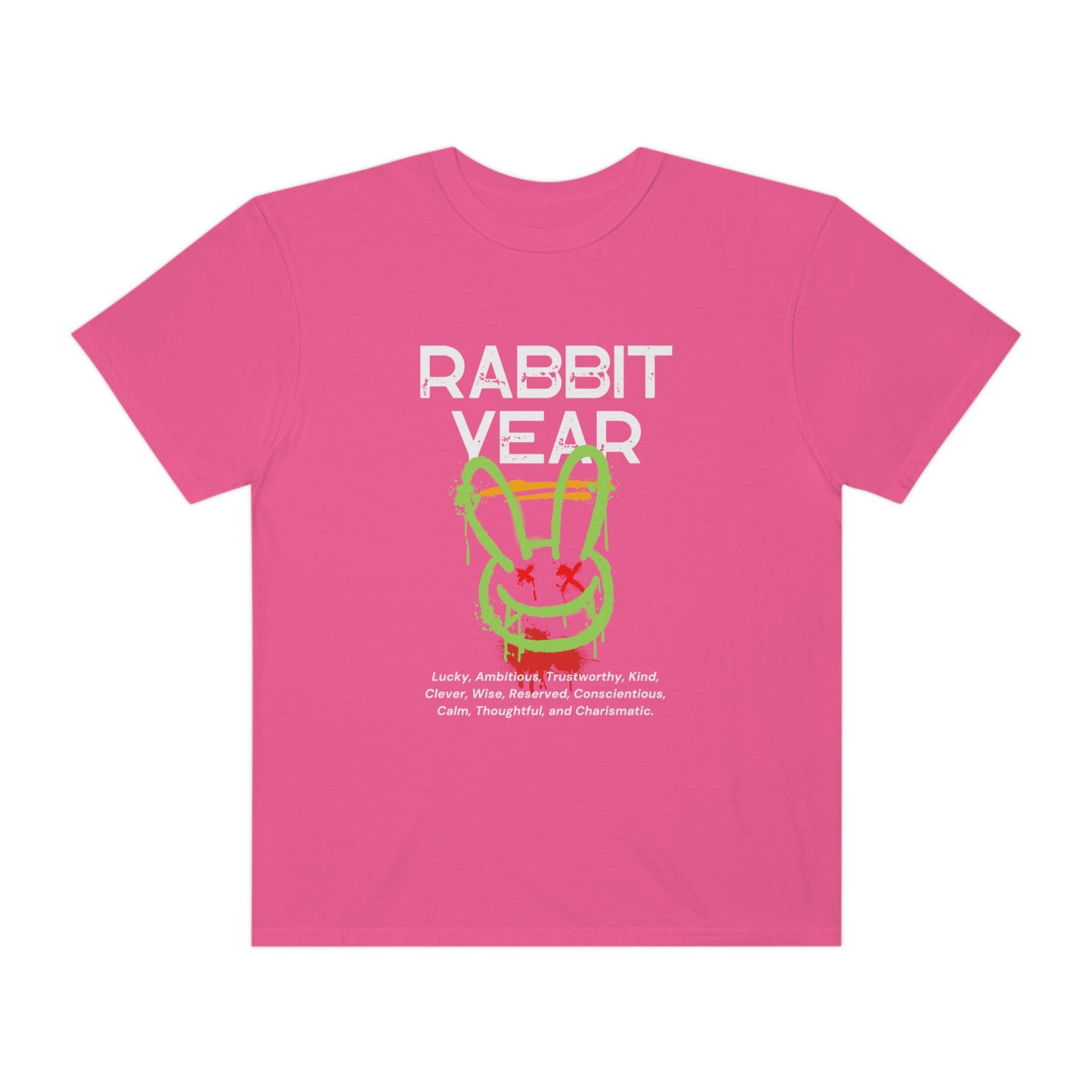 Rabbit Year Unisex Garment-Dyed T-shirt