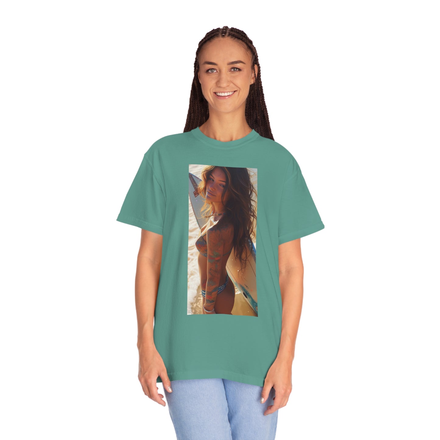 Surf Girl Unisex Garment-Dyed T-shirt