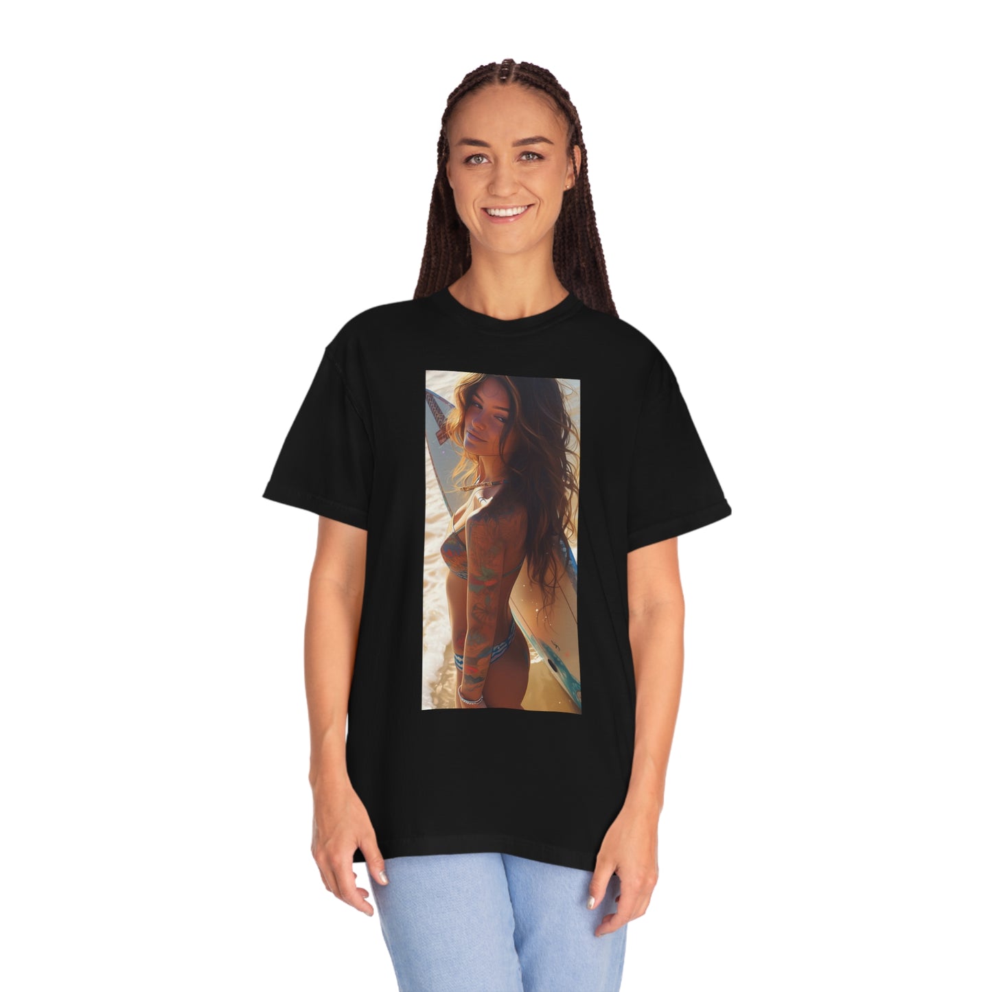 Surf Girl Unisex Garment-Dyed T-shirt