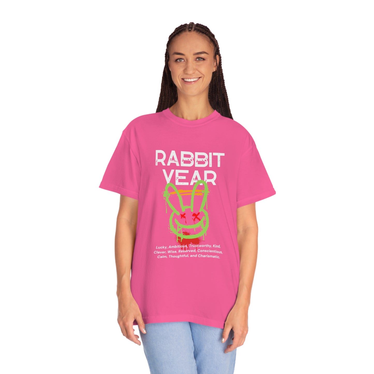 Rabbit Year Unisex Garment-Dyed T-shirt