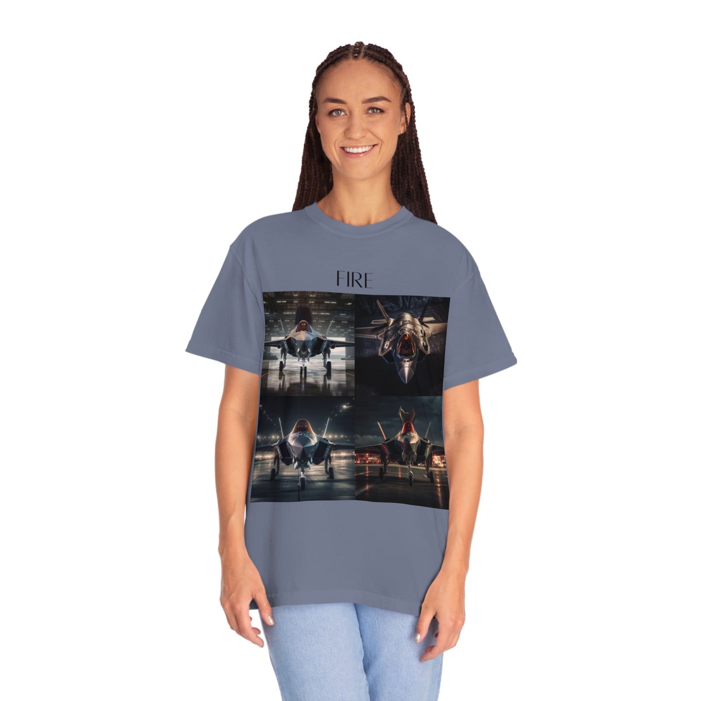 Fighter Jet Unisex Garment-Dyed T-shirt