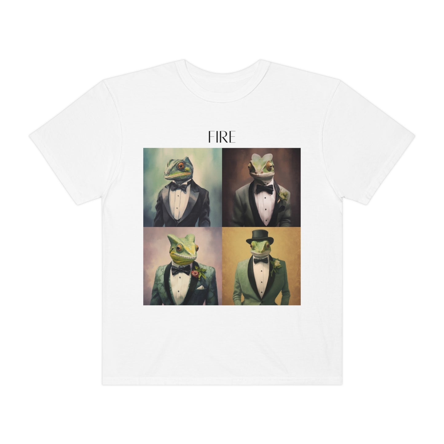 Chameleon In A Suit Unisex Garment-Dyed T-shirt