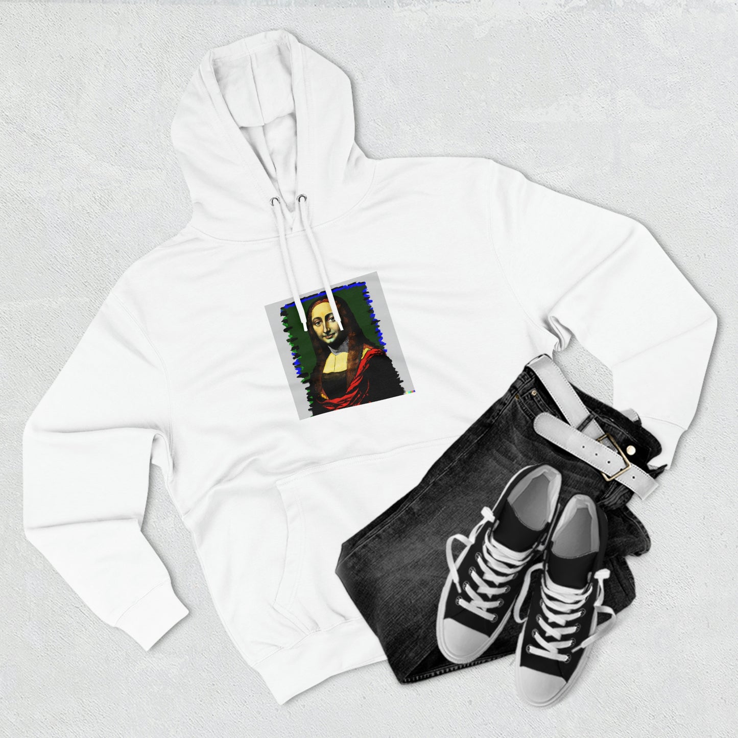 Mona Lisa Premium Pullover Hoodie