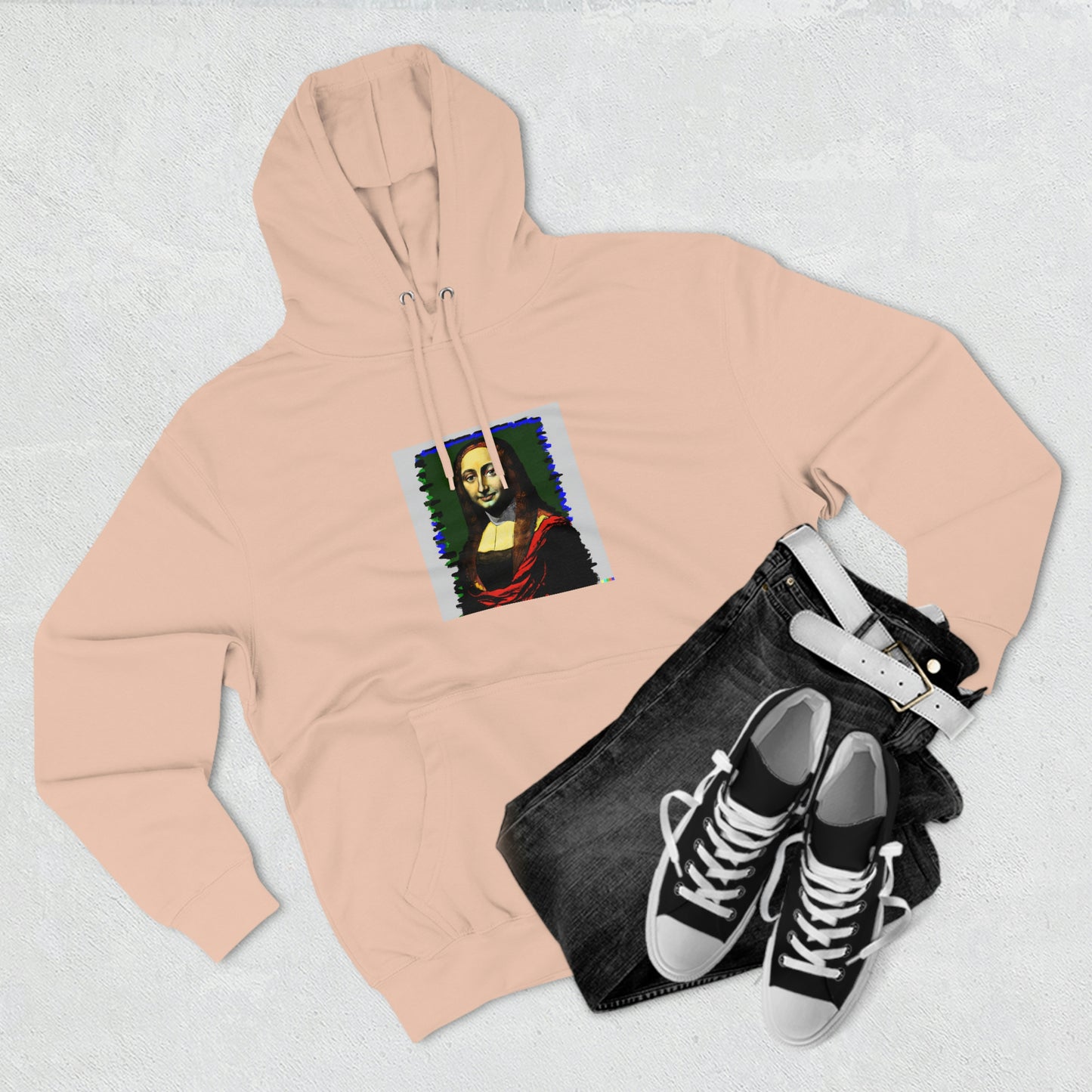 Mona Lisa Premium Pullover Hoodie