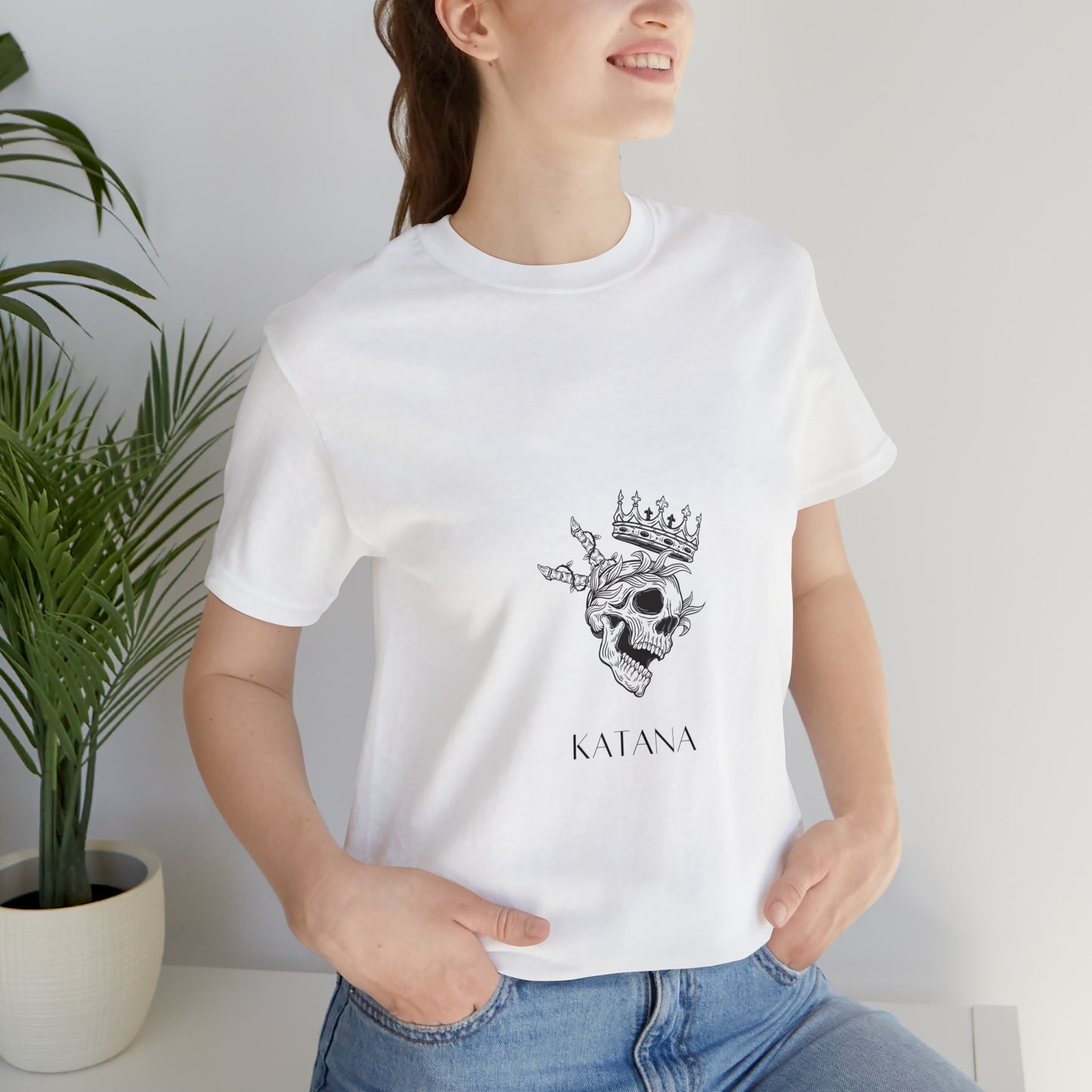 Katana Skull Unisex Short Sleeve T-Shirt